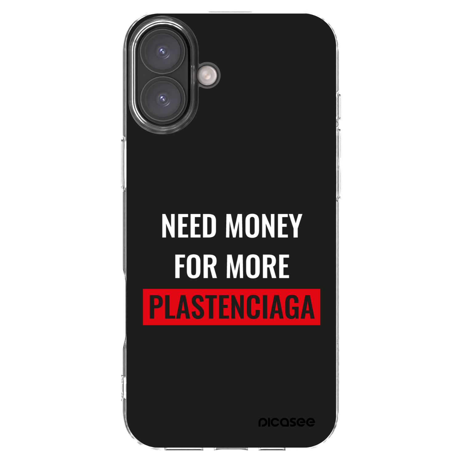 Picasee átlátszó szilikon tok az alábbi mobiltelefonokra Apple iPhone 16 Plus - More PLASTENCIAGA