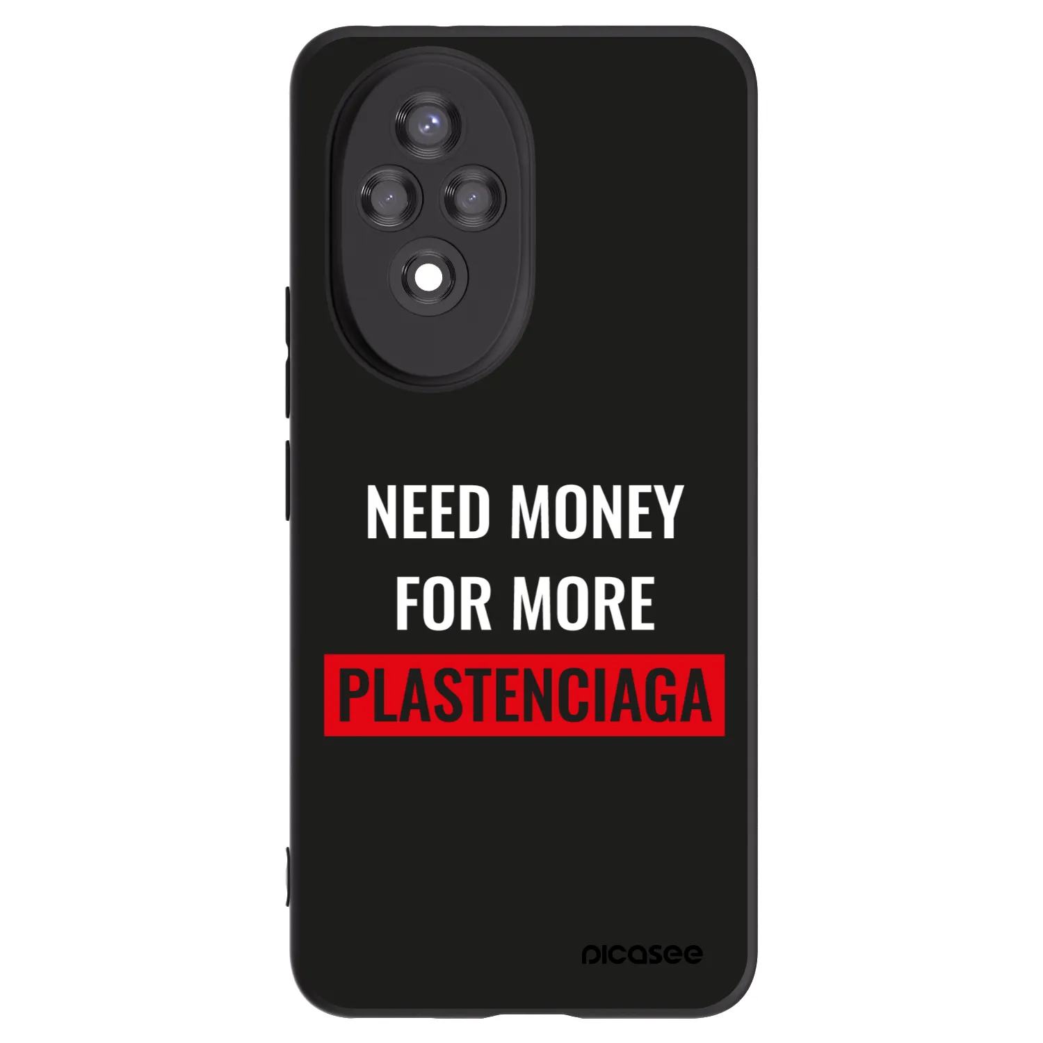 Picasee fekete szilikon tok az alábbi mobiltelefonokra Honor 200 5G - More PLASTENCIAGA