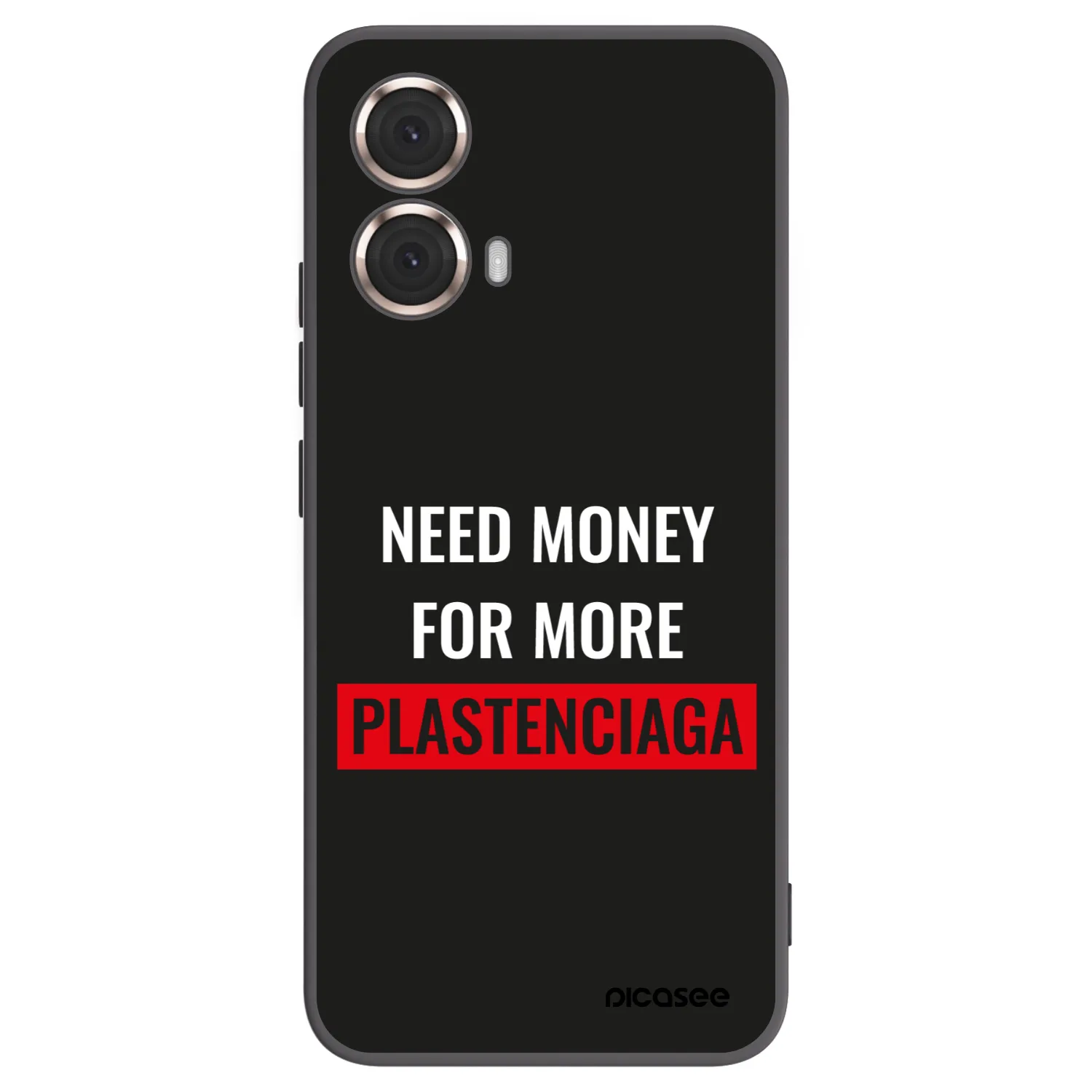 Picasee fekete szilikon tok az alábbi mobiltelefonokra Motorola Moto G85 - More PLASTENCIAGA