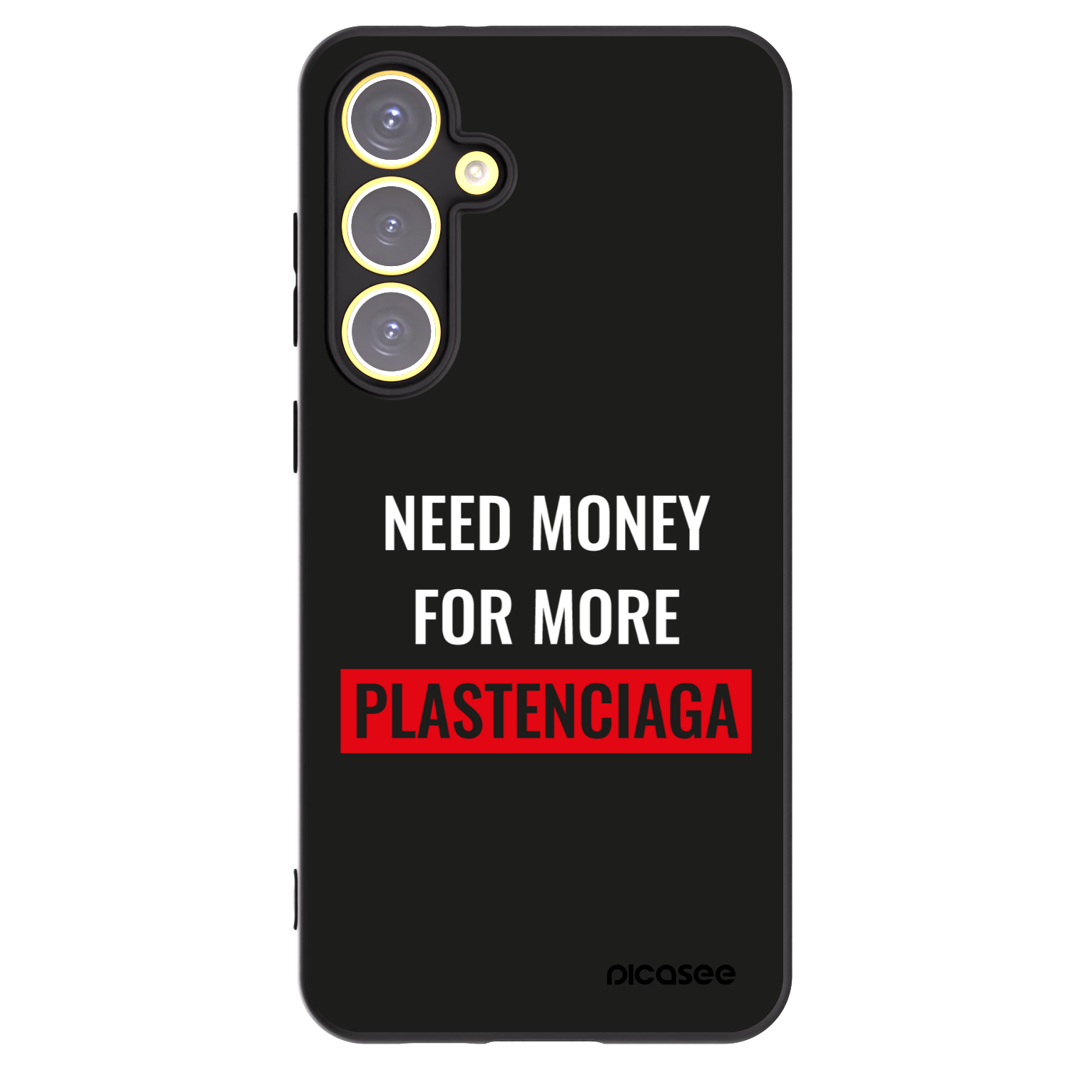 Picasee fekete szilikon tok az alábbi mobiltelefonokra Samsung Galaxy S24 FE S721B - More PLASTENCIAGA