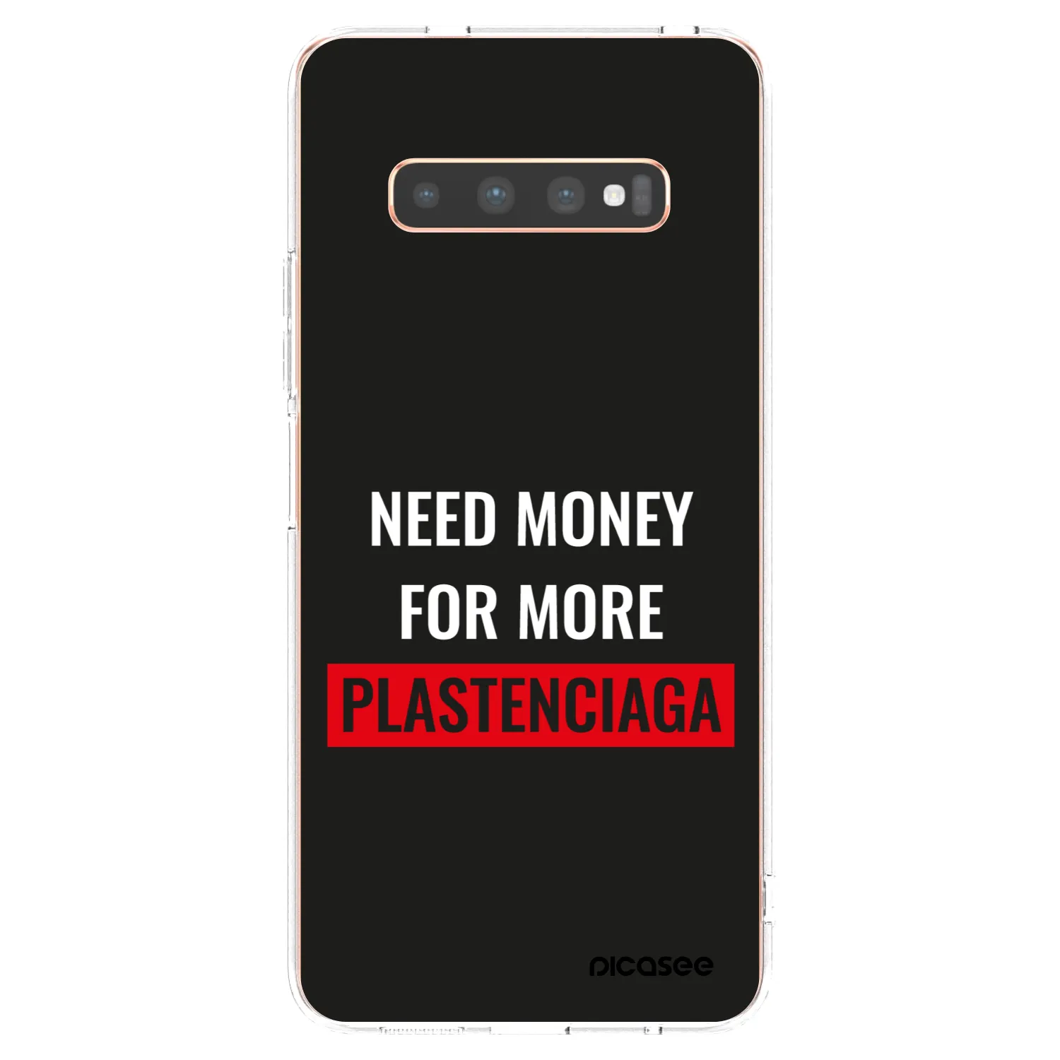 Picasee átlátszó szilikon tok az alábbi mobiltelefonokra Samsung Galaxy S10 Plus G975 - More PLASTENCIAGA