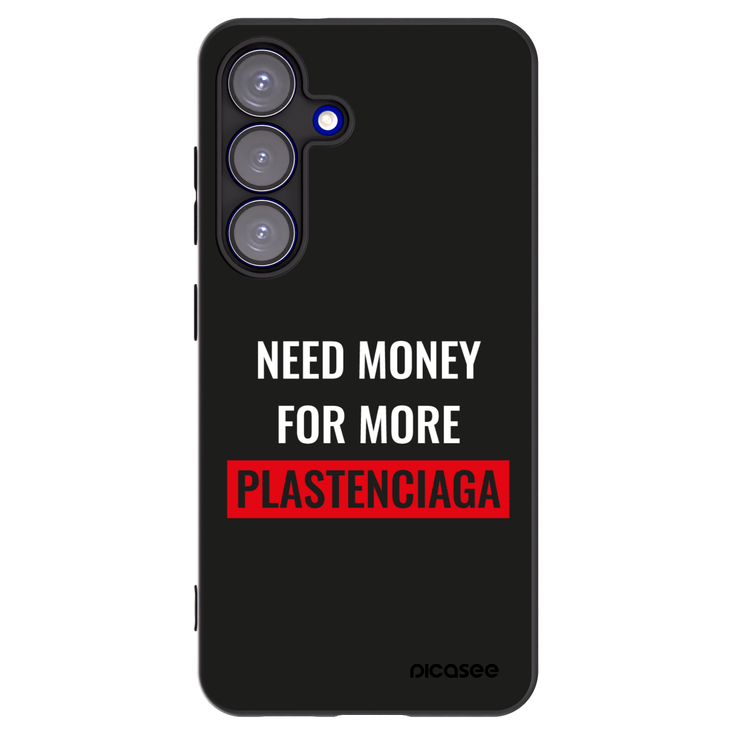 Picasee fekete szilikon tok az alábbi mobiltelefonokra Samsung Galaxy S25 5G - More PLASTENCIAGA