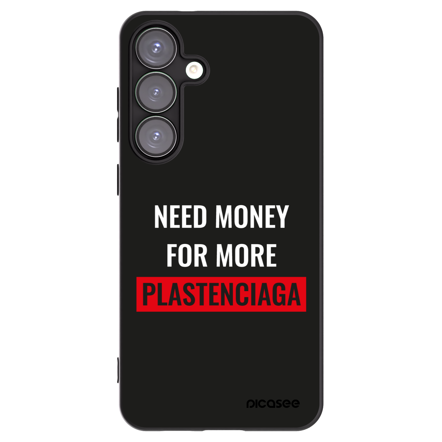 Picasee fekete szilikon tok az alábbi mobiltelefonokra Samsung Galaxy S25+ 5G - More PLASTENCIAGA