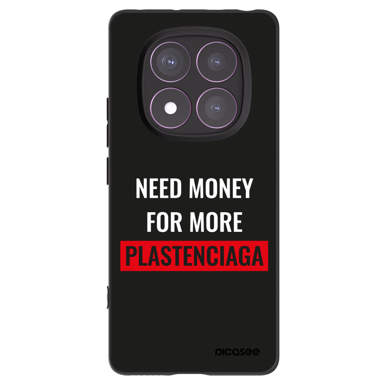 Picasee fekete szilikon tok az alábbi mobiltelefonokra Xiaomi Redmi Note 14 Pro 4G - More PLASTENCIAGA