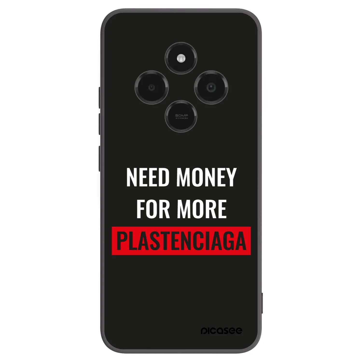 Picasee fekete szilikon tok az alábbi mobiltelefonokra Xiaomi Poco C75 - More PLASTENCIAGA