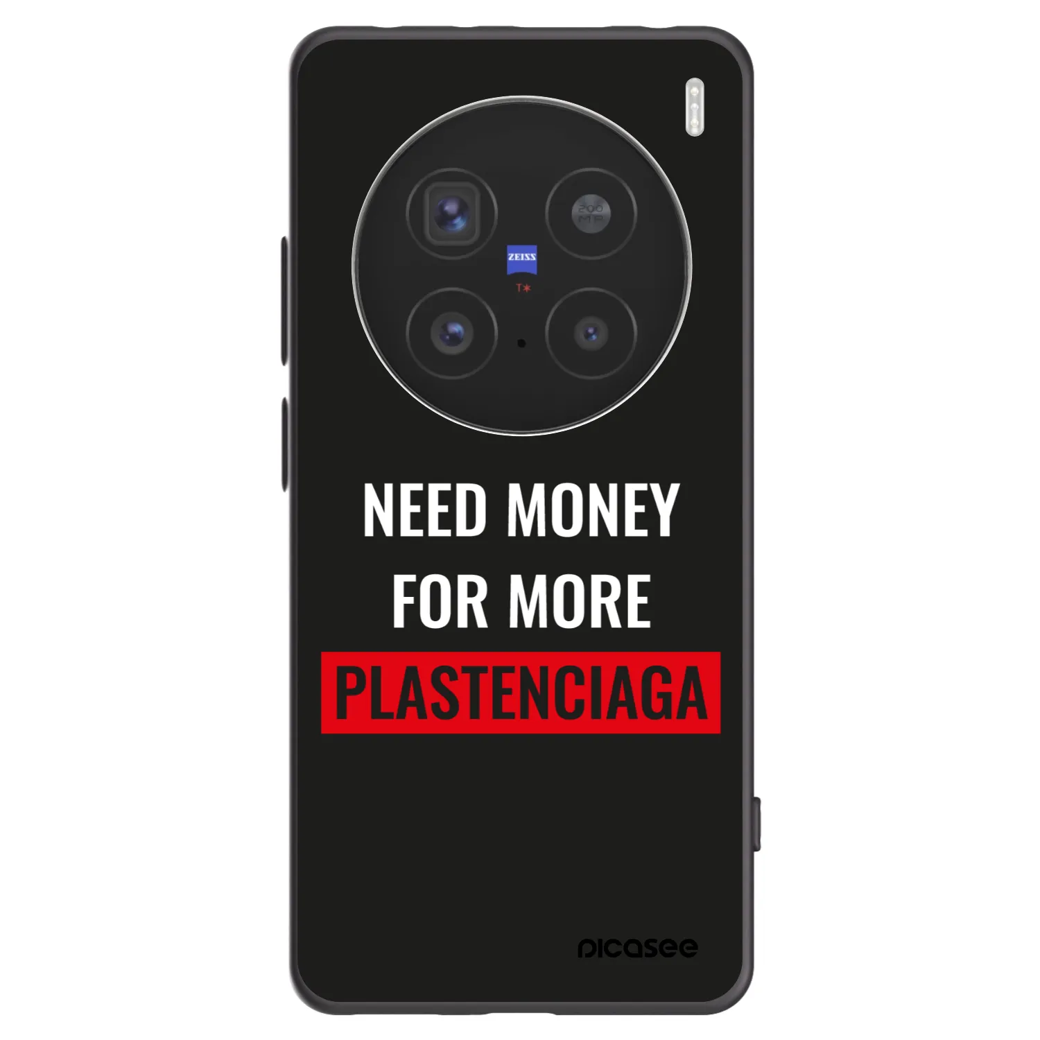 Picasee fekete szilikon tok az alábbi mobiltelefonokra Vivo X200 Pro - More PLASTENCIAGA