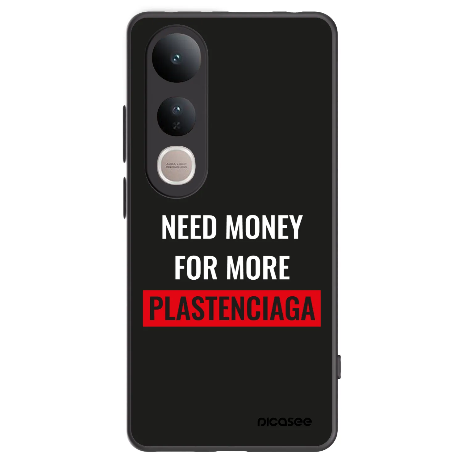 Picasee fekete szilikon tok az alábbi mobiltelefonokra Vivo V50 Lite 5G - More PLASTENCIAGA