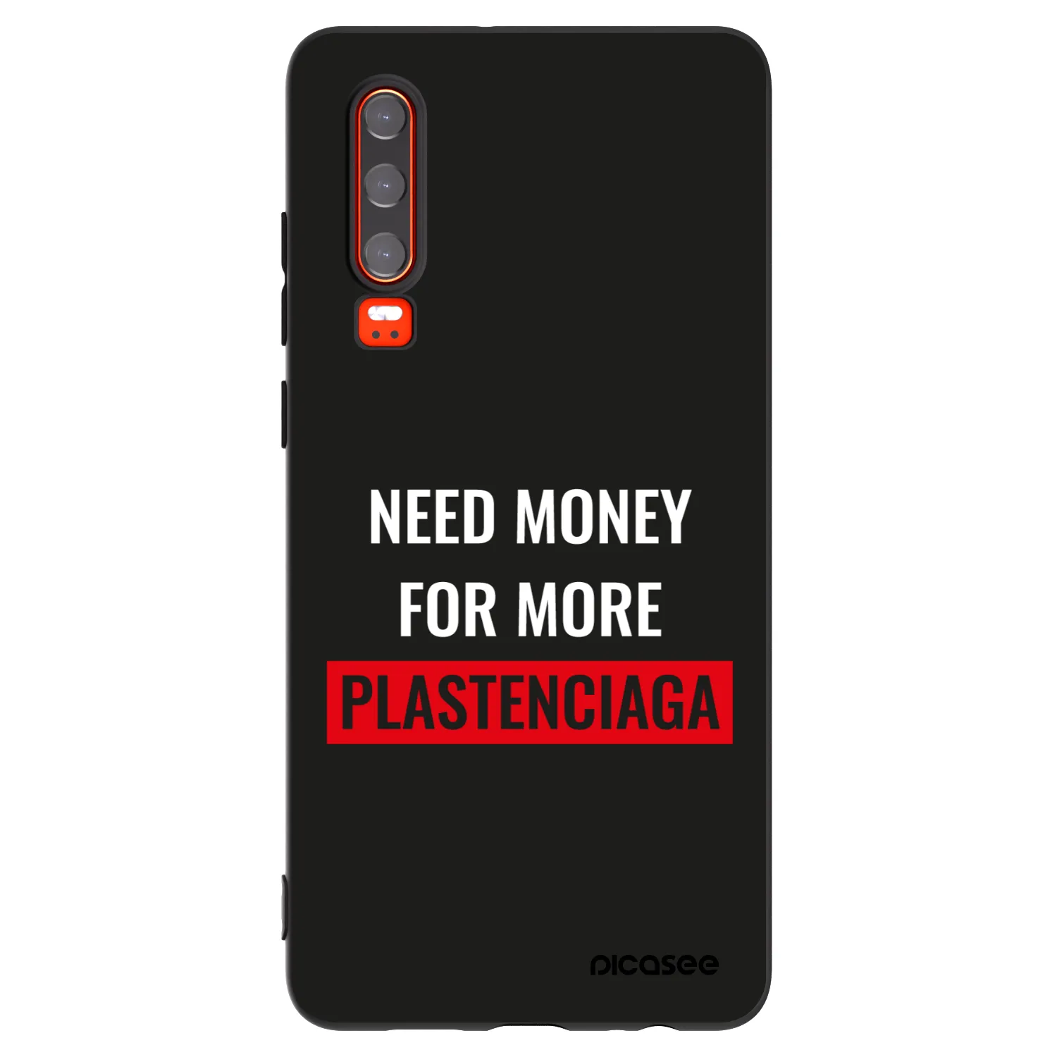 Picasee fekete szilikon tok az alábbi mobiltelefonokra Huawei P30 - More PLASTENCIAGA