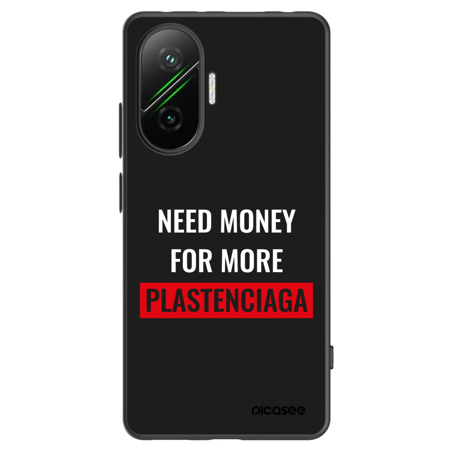 Picasee fekete szilikon tok az alábbi mobiltelefonokra Xiaomi Poco F7 Pro 5G - More PLASTENCIAGA