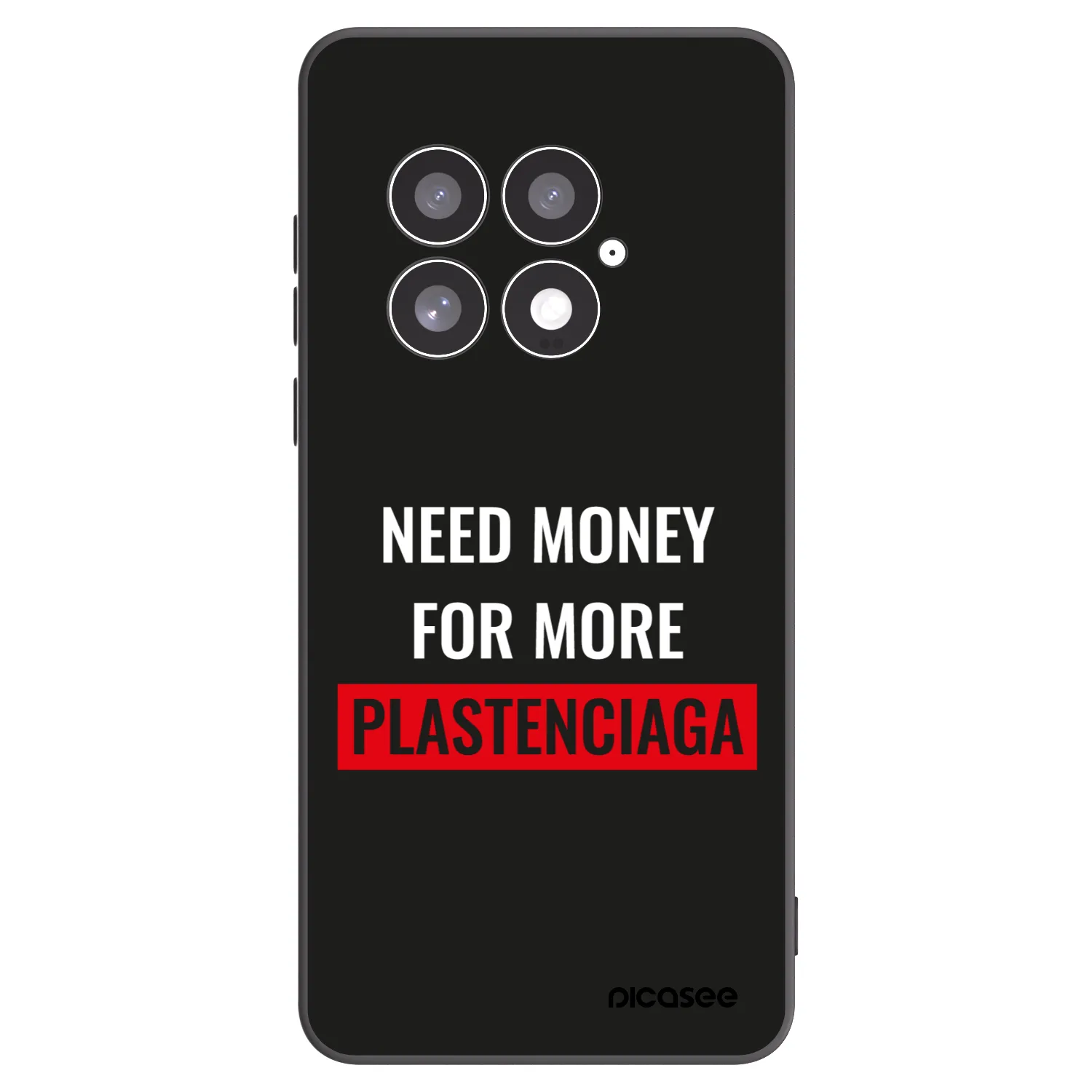 Picasee fekete szilikon tok az alábbi mobiltelefonokra OnePlus 13 5G - More PLASTENCIAGA