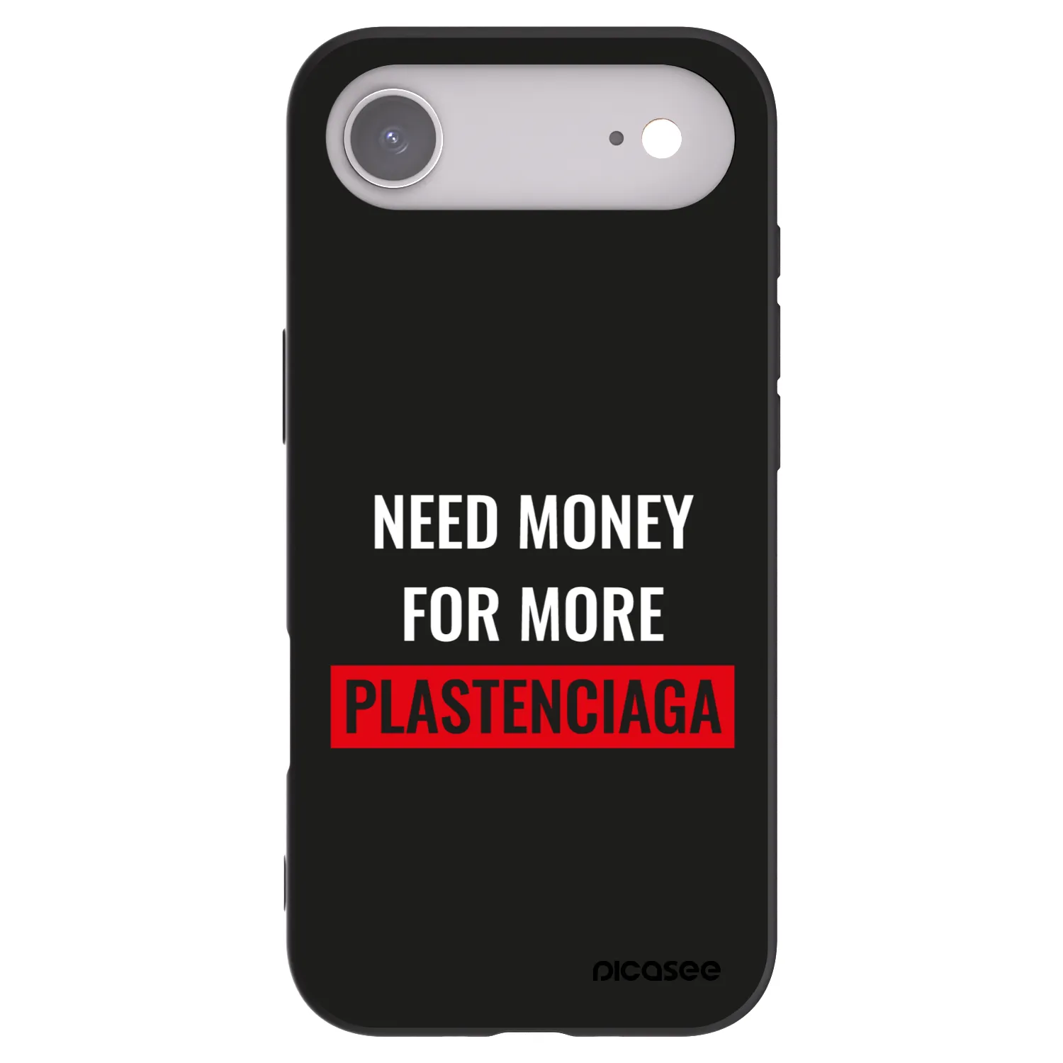 Picasee fekete szilikon tok az alábbi mobiltelefonokra Apple iPhone Air - More PLASTENCIAGA