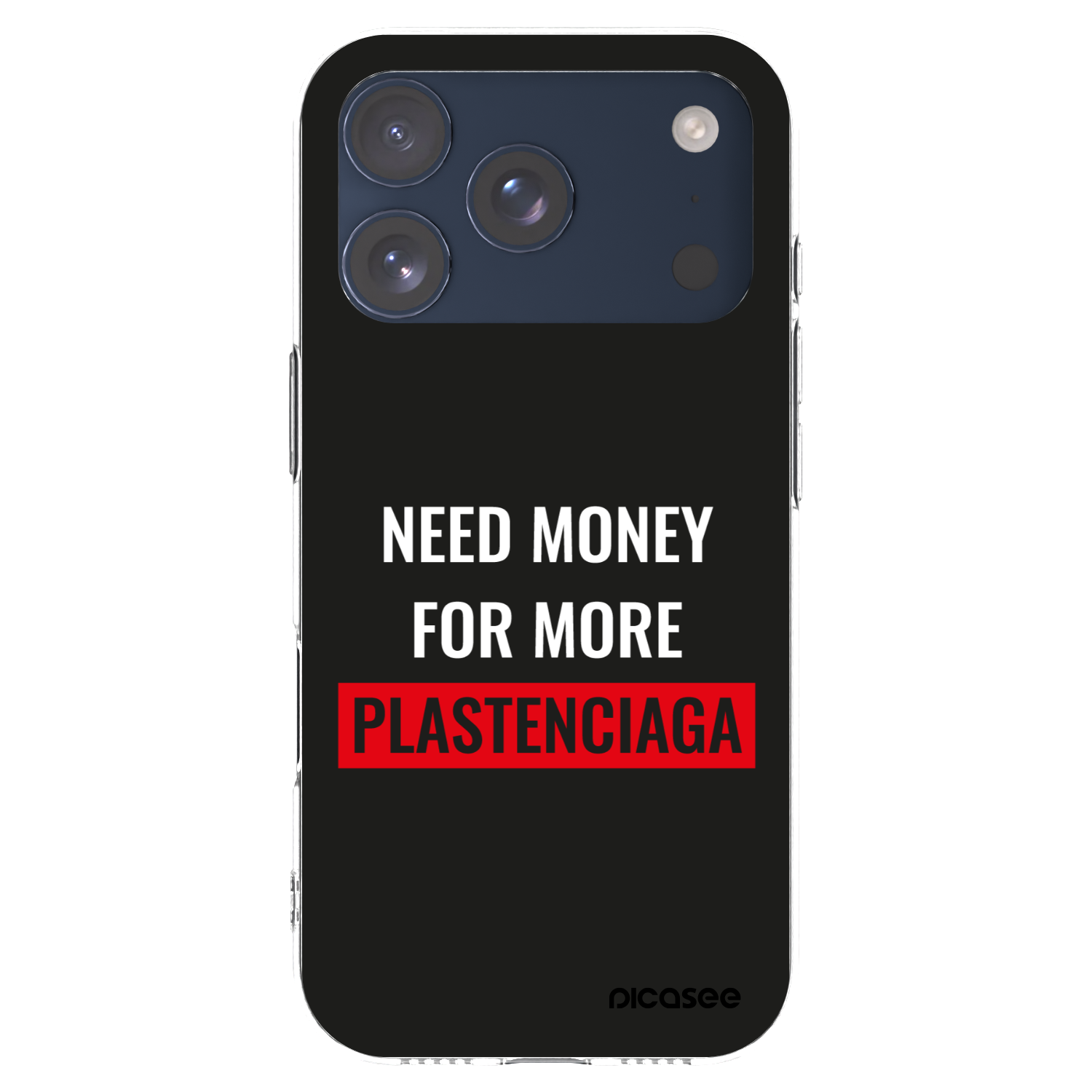 Picasee átlátszó szilikon tok az alábbi mobiltelefonokra Apple iPhone 17 Pro - More PLASTENCIAGA