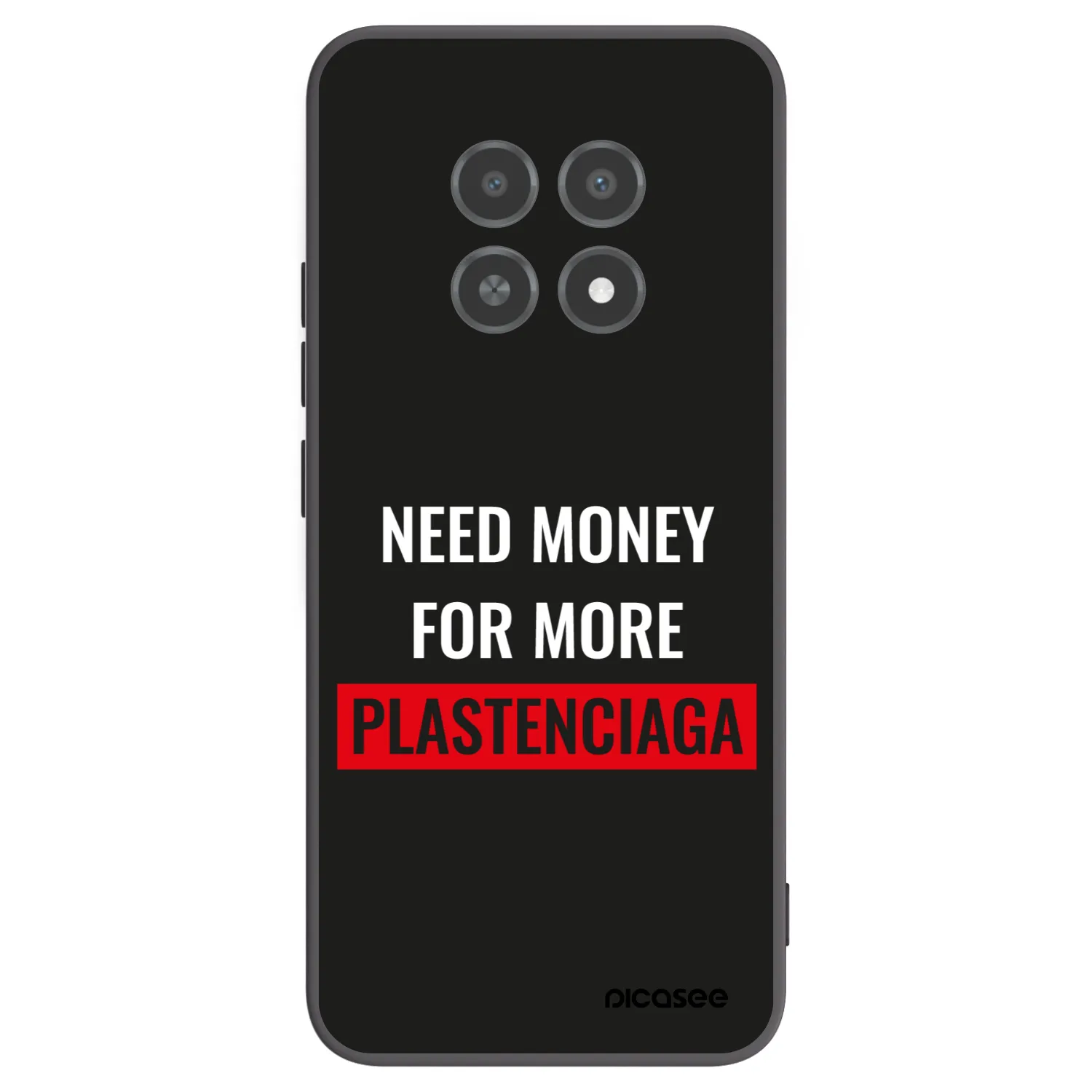 Picasee fekete szilikon tok az alábbi mobiltelefonokra Realme 12X - More PLASTENCIAGA