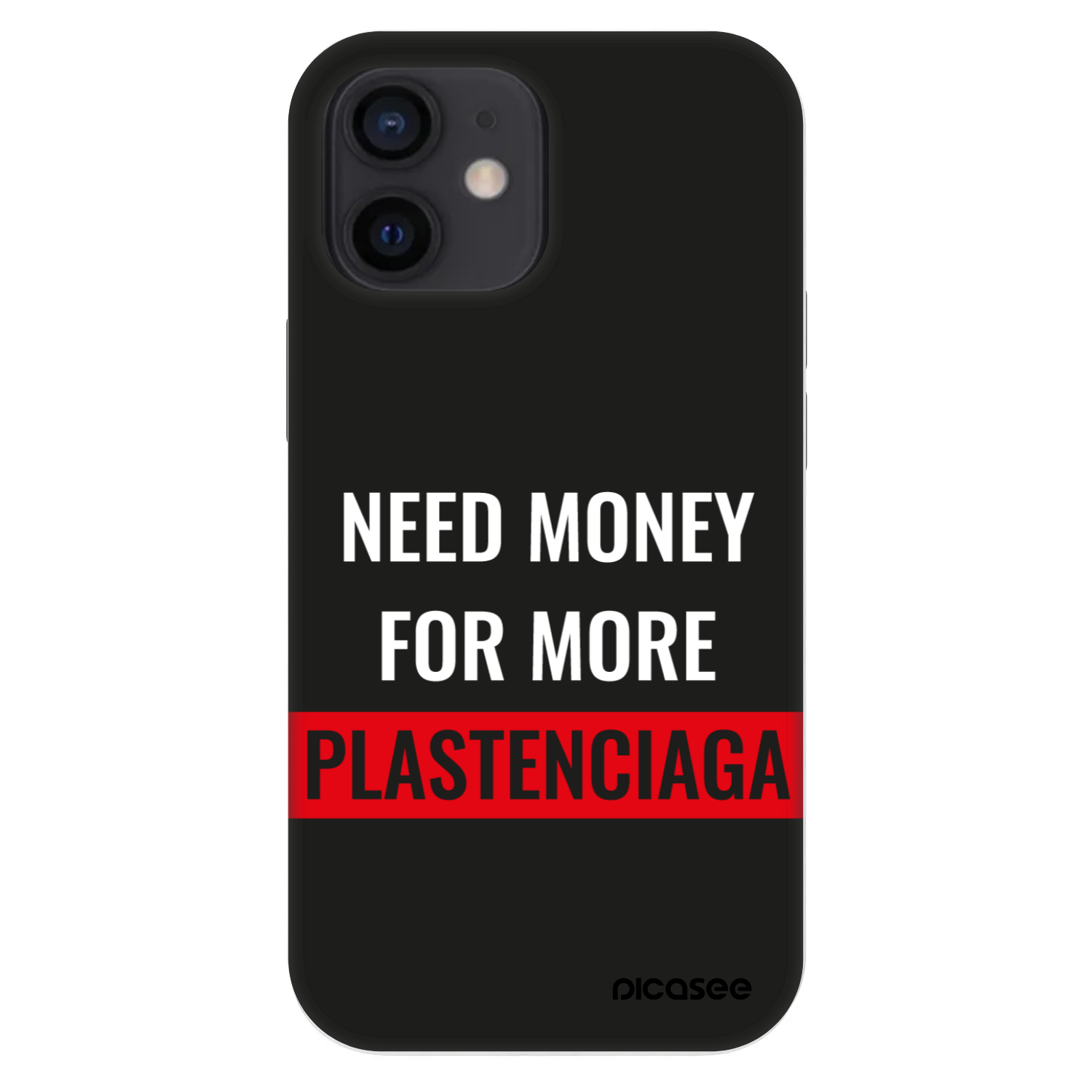 Picasee Fashion Case Apple iPhone 12 mini - More PLASTENCIAGA