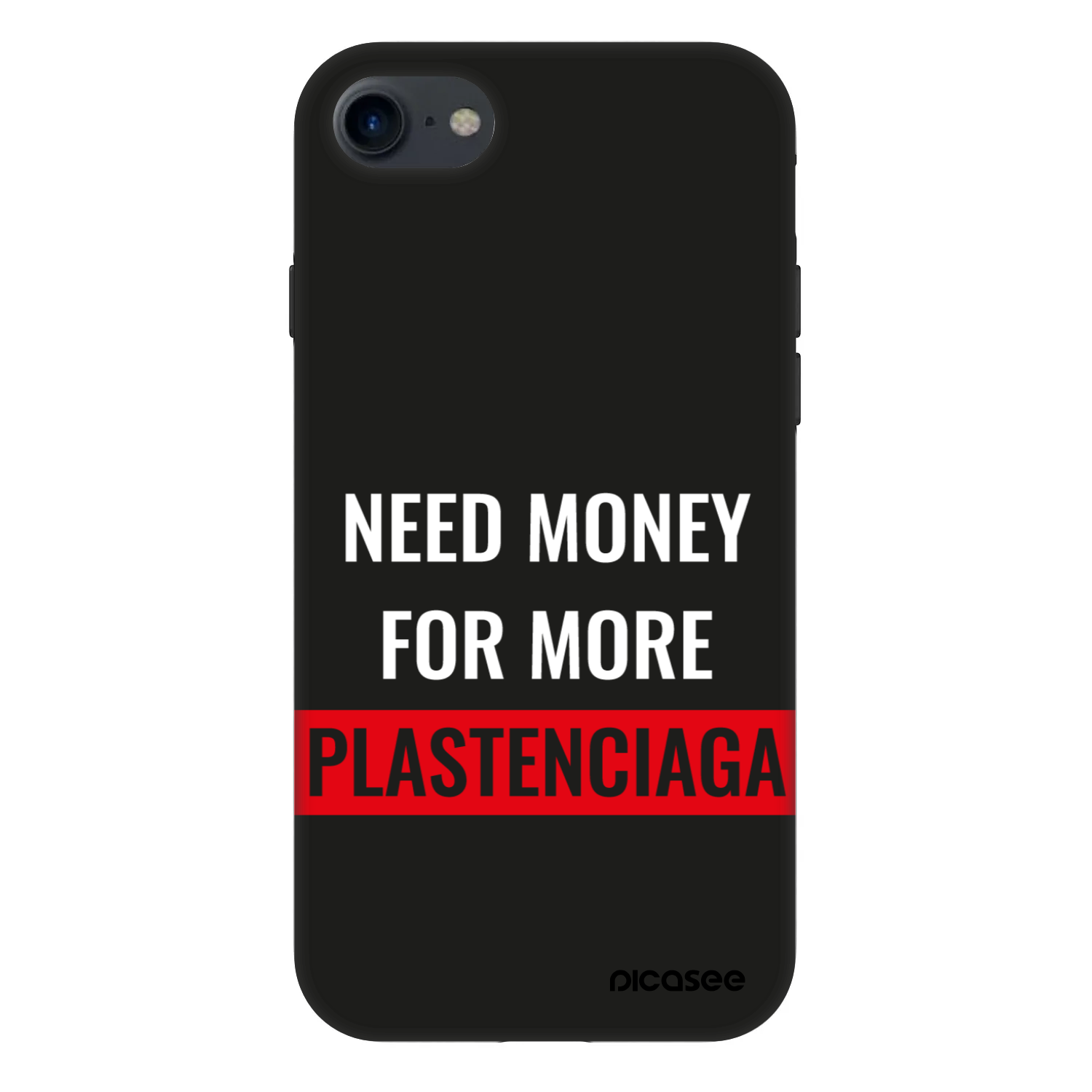 Picasee Fashion Case Apple iPhone SE 2020 - More PLASTENCIAGA