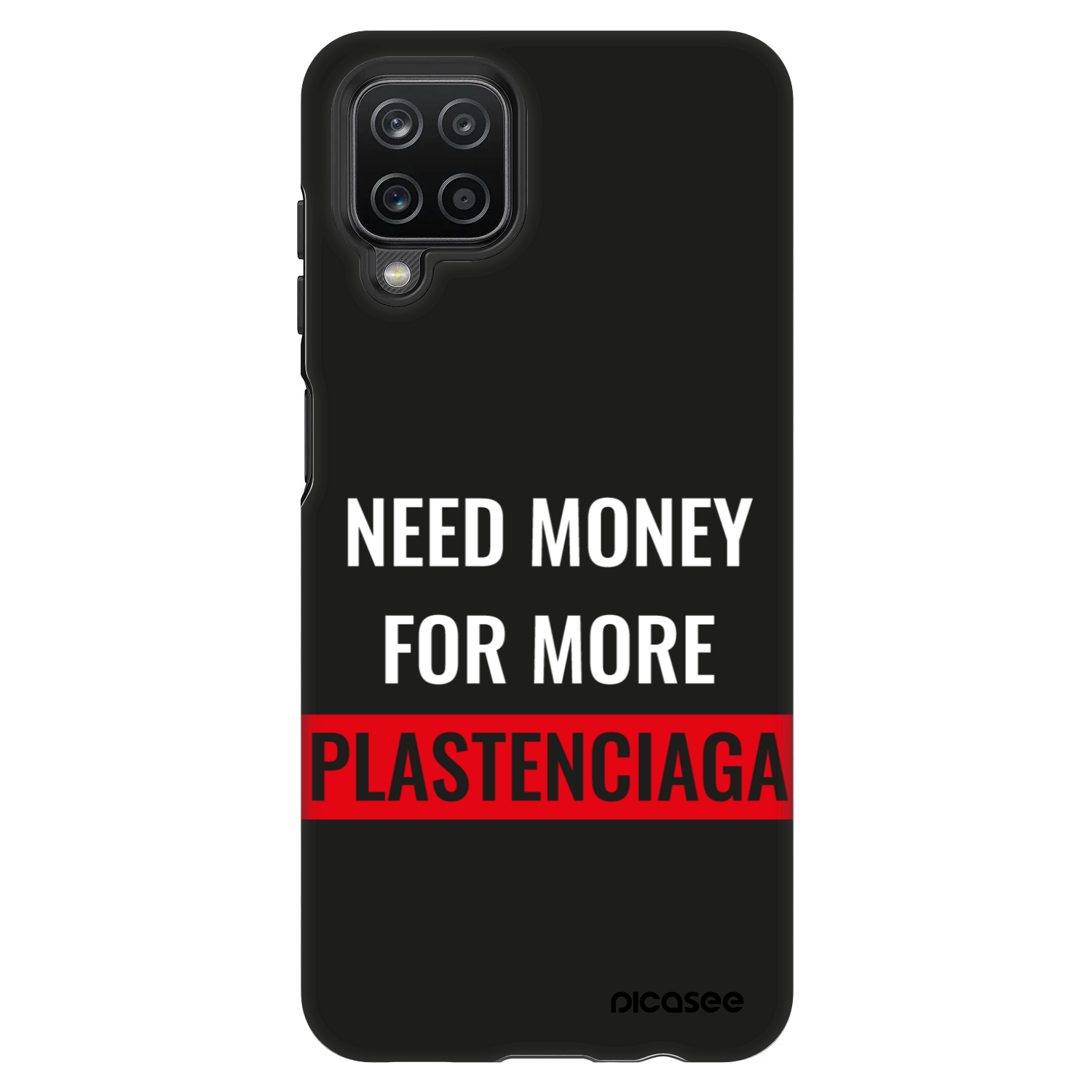 Picasee Fashion Case Samsung Galaxy A12 A125F - More PLASTENCIAGA