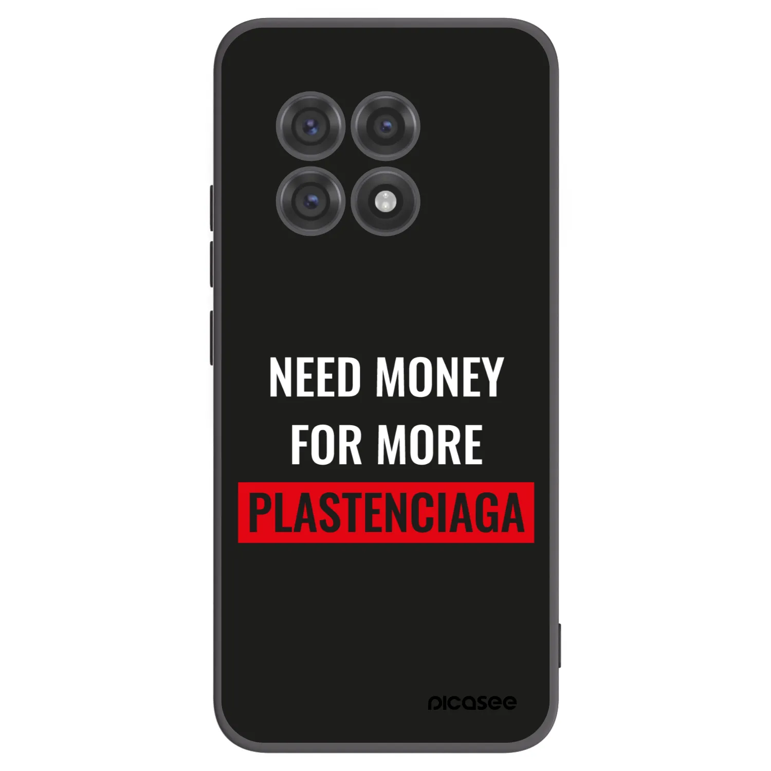 Picasee fekete szilikon tok az alábbi mobiltelefonokra OnePlus 13R 5G - More PLASTENCIAGA