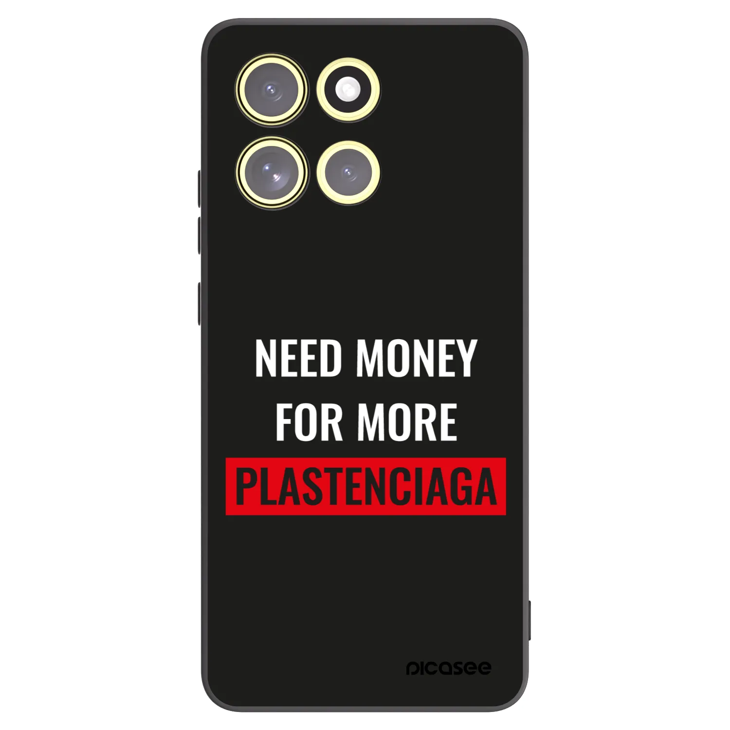 Picasee fekete szilikon tok az alábbi mobiltelefonokra Motorola Moto G86 5G - More PLASTENCIAGA