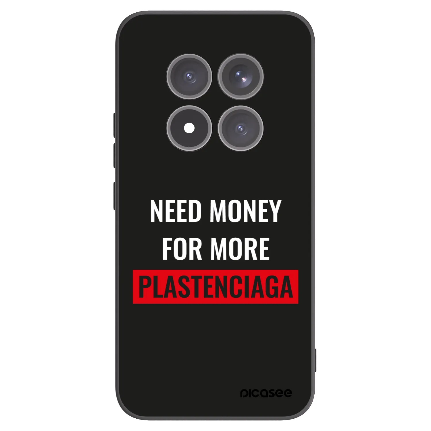 Picasee fekete szilikon tok az alábbi mobiltelefonokra Xiaomi Redmi Note 15 Pro+ - More PLASTENCIAGA