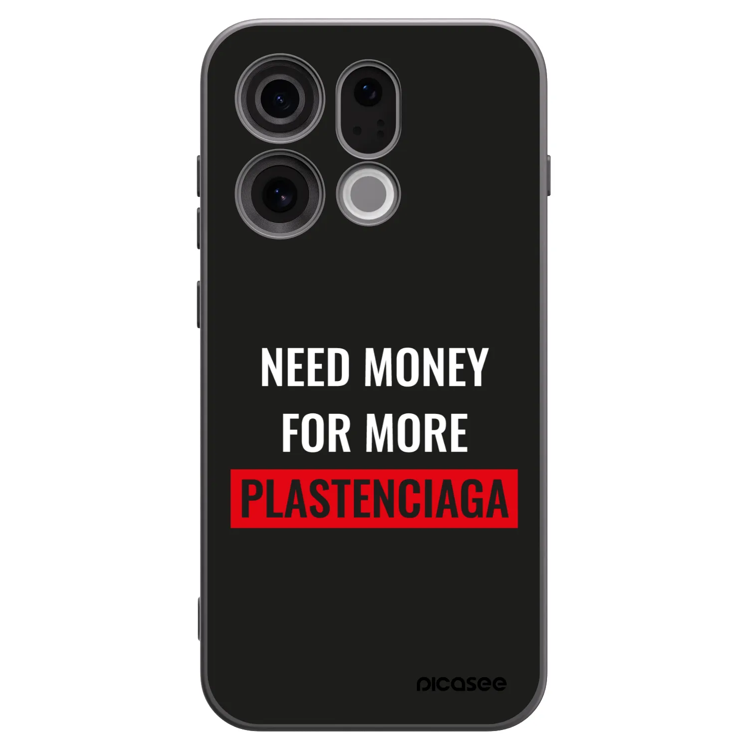 Picasee fekete szilikon tok az alábbi mobiltelefonokra OPPO Find X9 - More PLASTENCIAGA