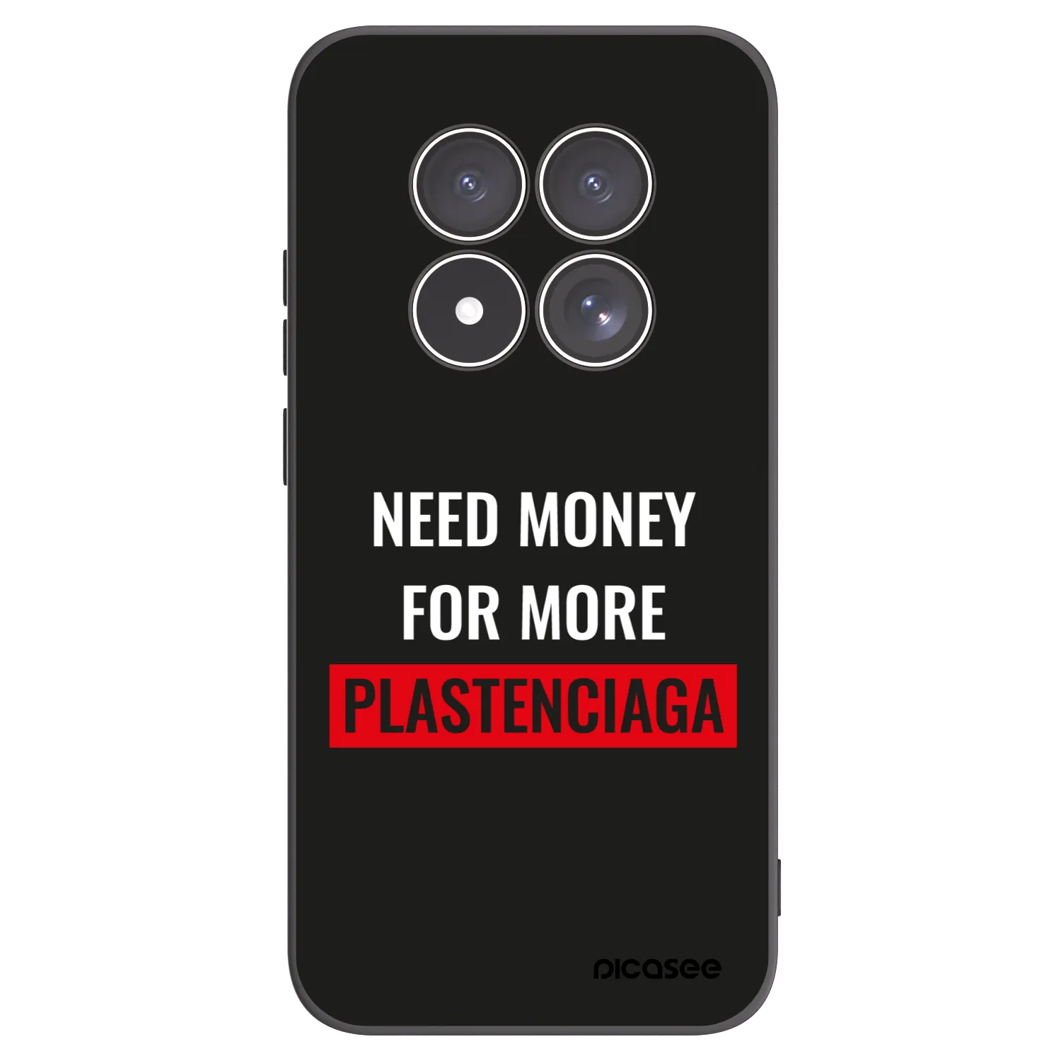 Picasee fekete szilikon tok az alábbi mobiltelefonokra Xiaomi Redmi Note 15 Pro 5G - More PLASTENCIAGA