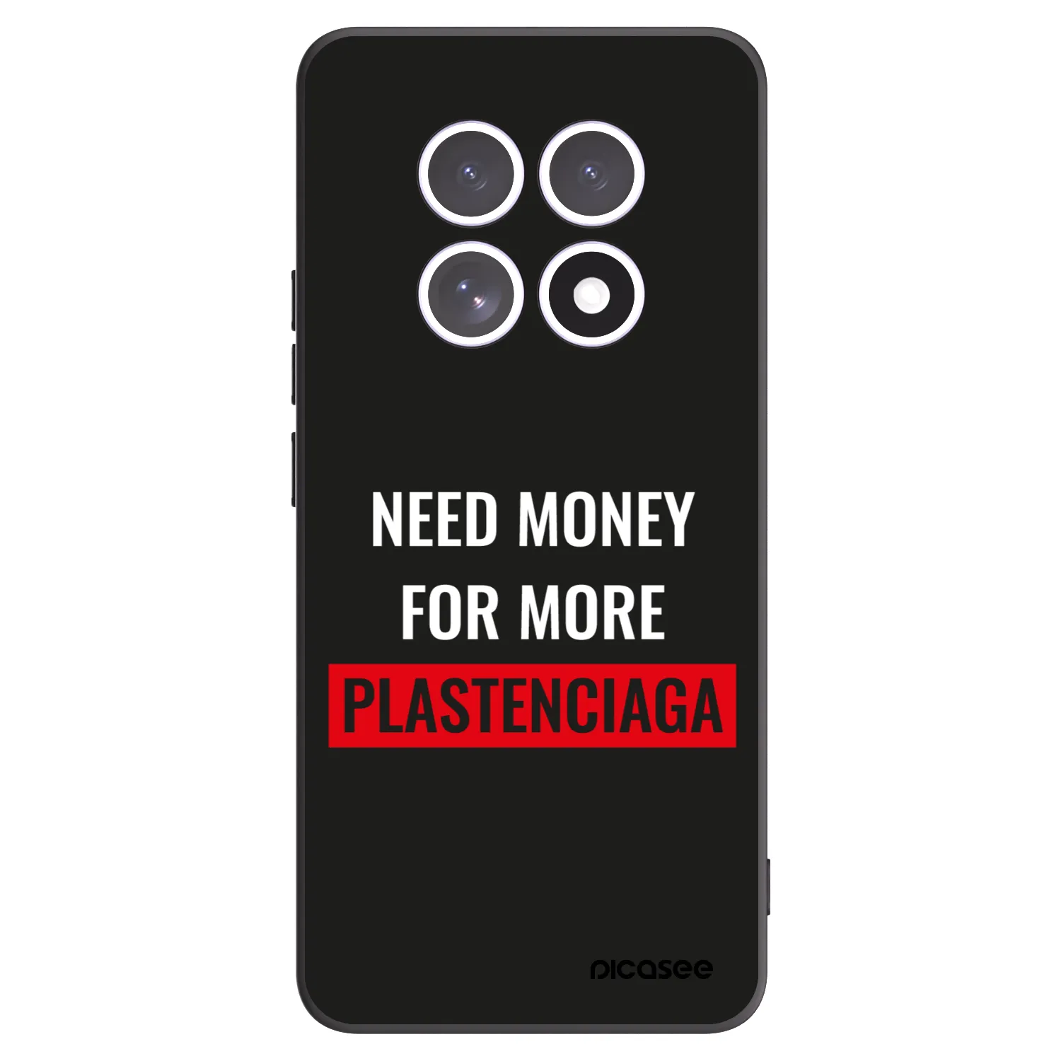 Picasee fekete szilikon tok az alábbi mobiltelefonokra Xiaomi Redmi Note 15 5G - More PLASTENCIAGA