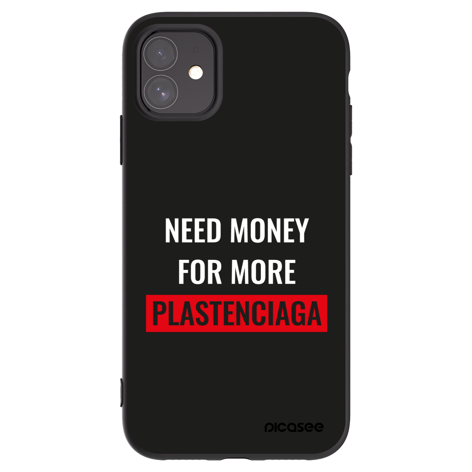 Picasee fekete szilikon tok az alábbi mobiltelefonokra Apple iPhone 11 - More PLASTENCIAGA