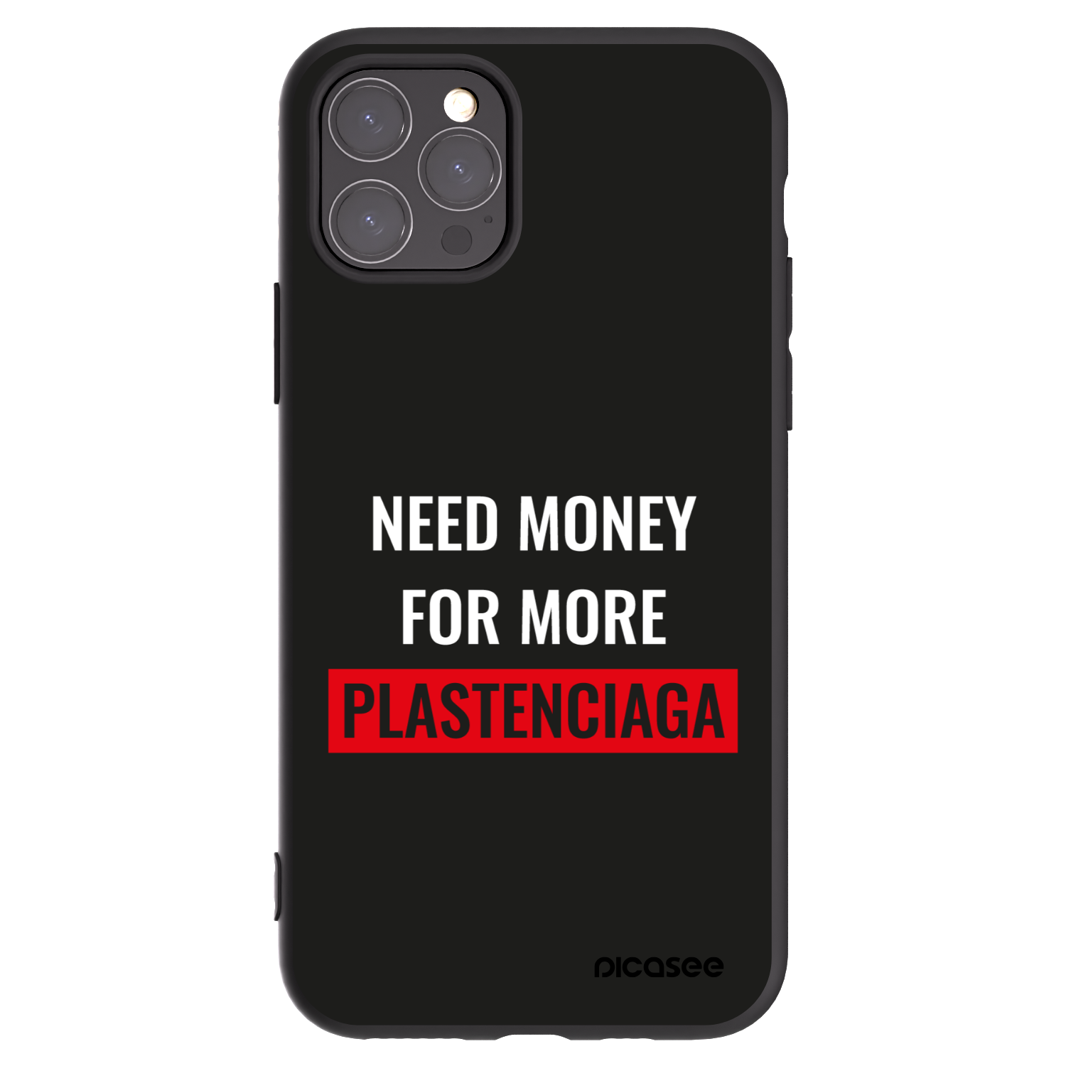 Picasee fekete szilikon tok az alábbi mobiltelefonokra Apple iPhone 11 Pro - More PLASTENCIAGA