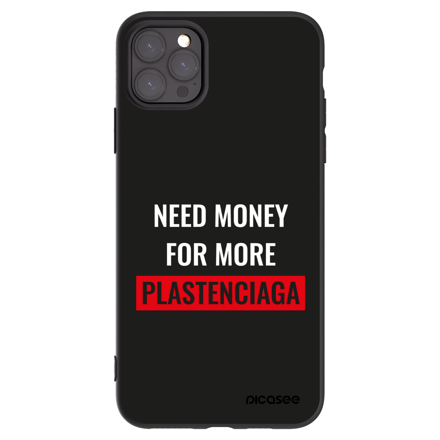 Picasee fekete szilikon tok az alábbi mobiltelefonokra Apple iPhone 11 Pro Max - More PLASTENCIAGA