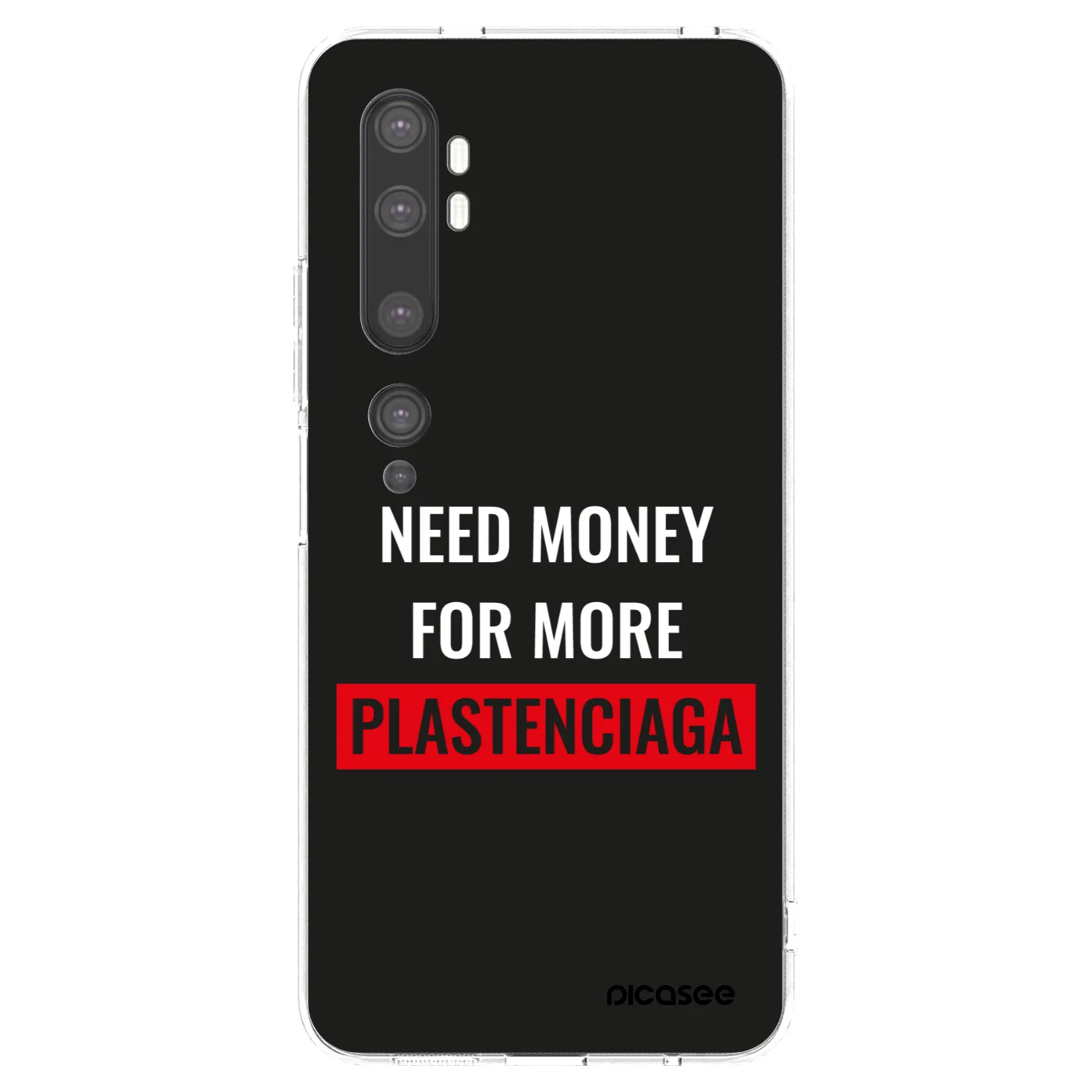 Picasee átlátszó szilikon tok az alábbi mobiltelefonokra Xiaomi Mi Note 10 (Pro) - More PLASTENCIAGA