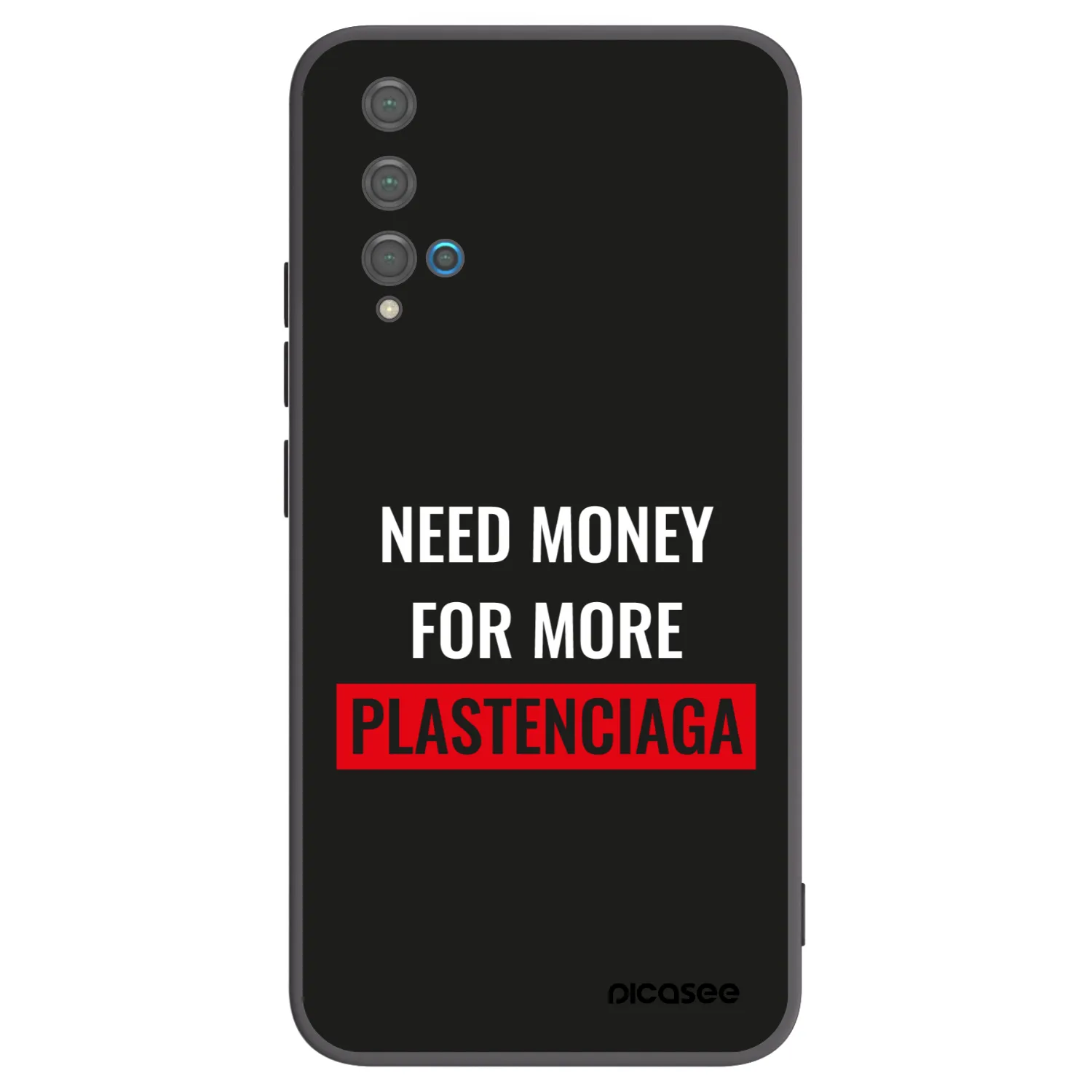Picasee fekete szilikon tok az alábbi mobiltelefonokra Huawei Nova 5T - More PLASTENCIAGA