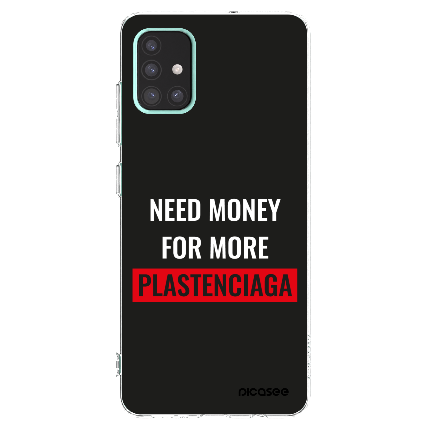 Picasee átlátszó szilikon tok az alábbi mobiltelefonokra Samsung Galaxy A51 A515F - More PLASTENCIAGA