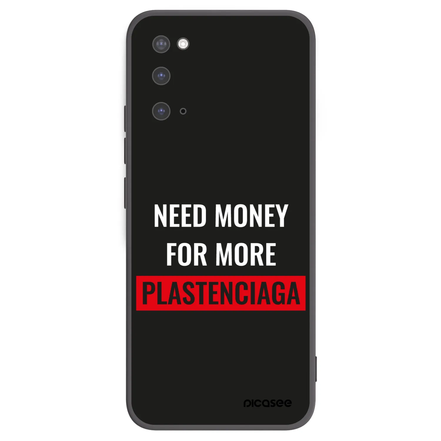 Picasee fekete szilikon tok az alábbi mobiltelefonokra Samsung Galaxy S20 G980F - More PLASTENCIAGA
