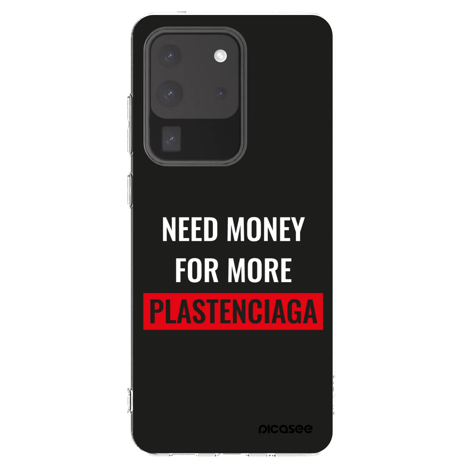 Picasee átlátszó szilikon tok az alábbi mobiltelefonokra Samsung Galaxy S20 Ultra 5G G988F - More PLASTENCIAGA