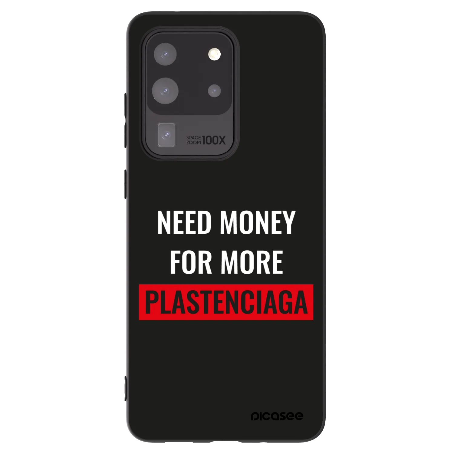 Picasee fekete szilikon tok az alábbi mobiltelefonokra Samsung Galaxy S20 Ultra 5G G988F - More PLASTENCIAGA