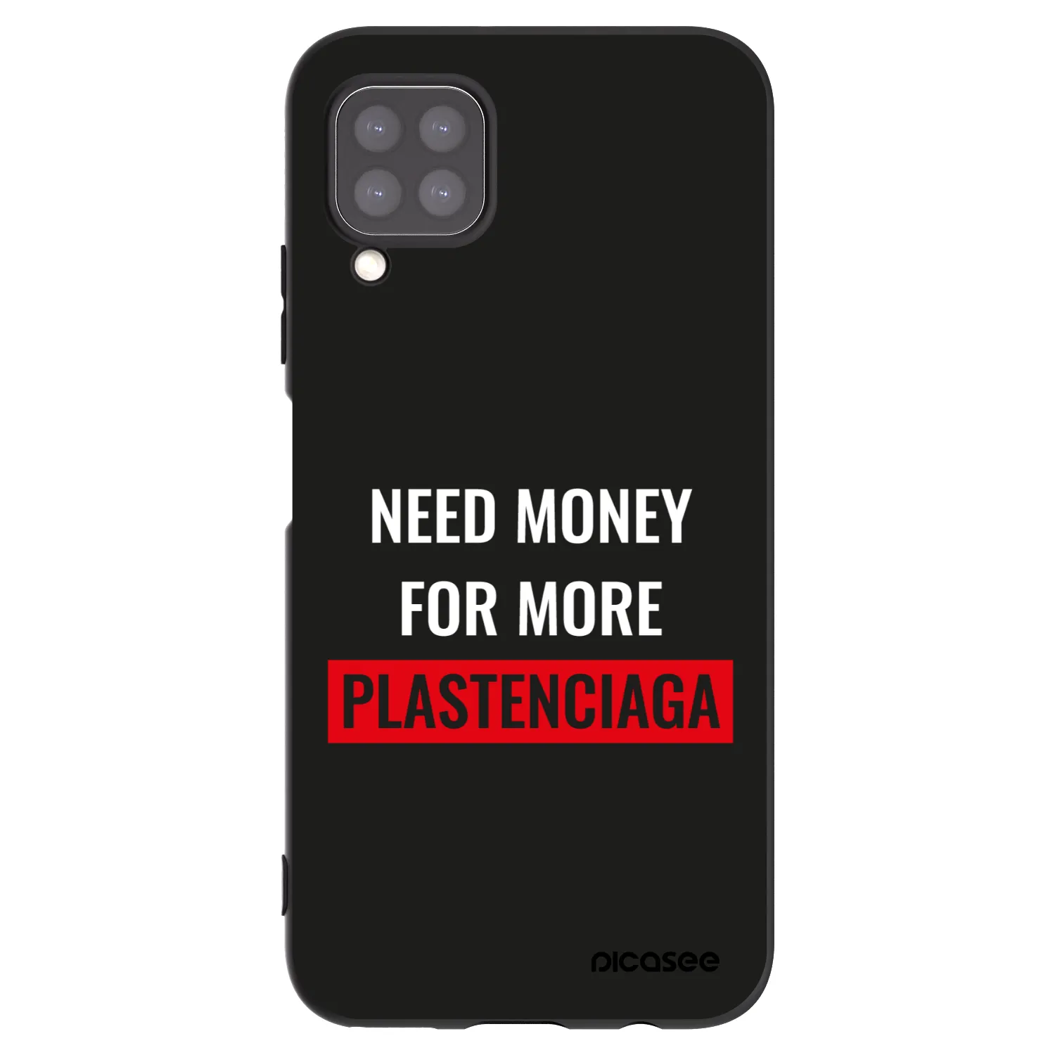 Picasee fekete szilikon tok az alábbi mobiltelefonokra Huawei P40 Lite - More PLASTENCIAGA