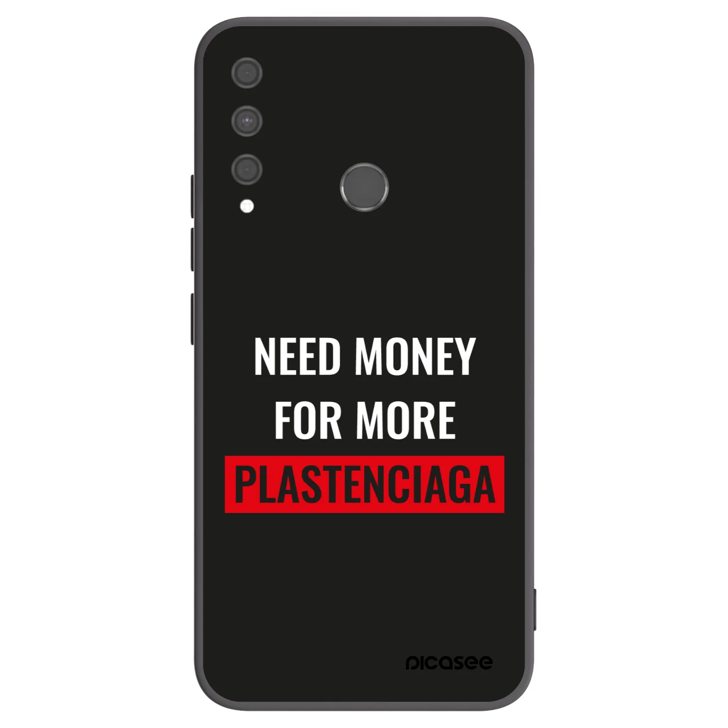 Picasee fekete szilikon tok az alábbi mobiltelefonokra Huawei P40 Lite E - More PLASTENCIAGA