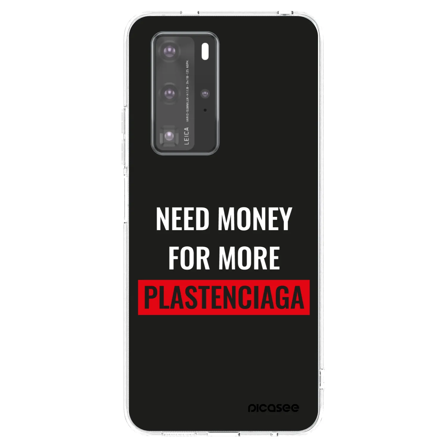 Picasee átlátszó szilikon tok az alábbi mobiltelefonokra Huawei P40 Pro - More PLASTENCIAGA