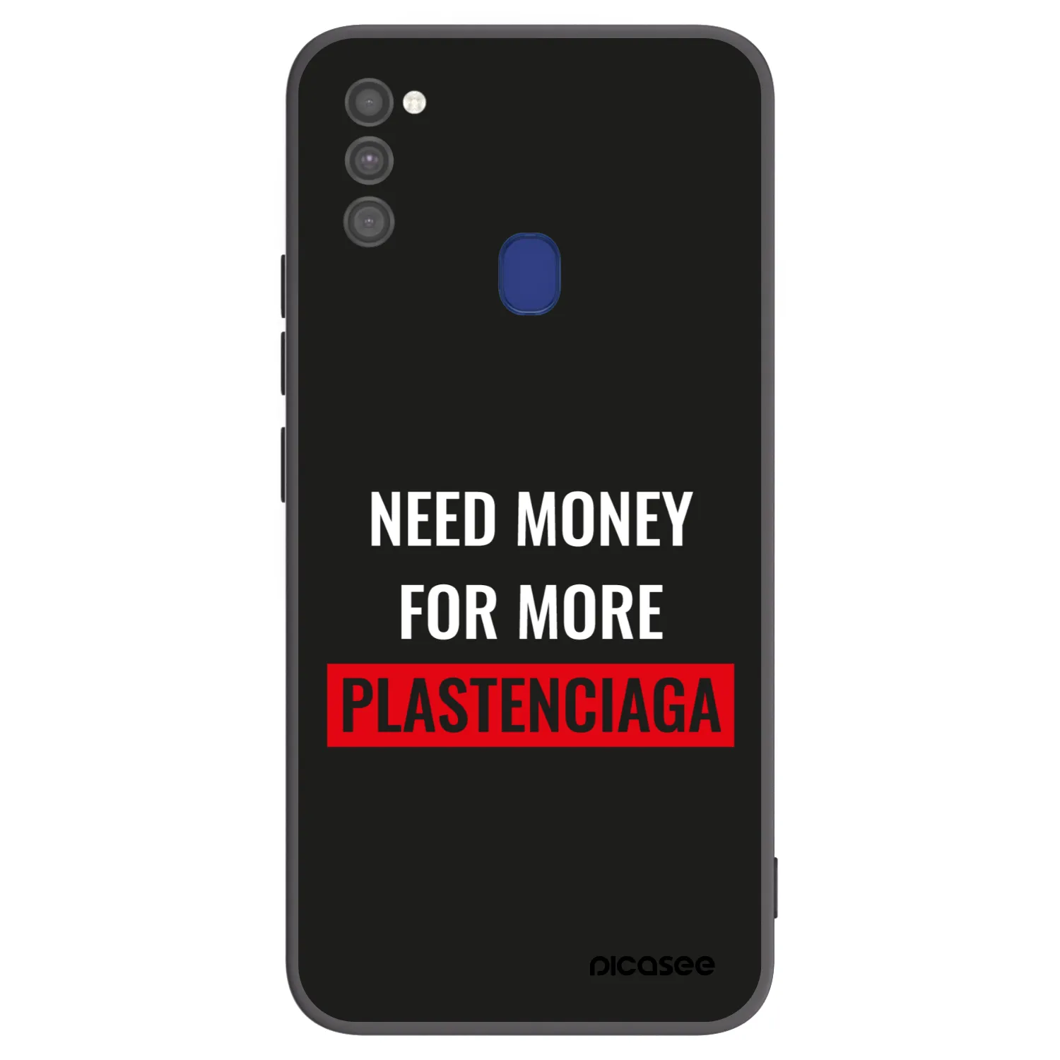 Picasee fekete szilikon tok az alábbi mobiltelefonokra Samsung Galaxy M21 M215F - More PLASTENCIAGA