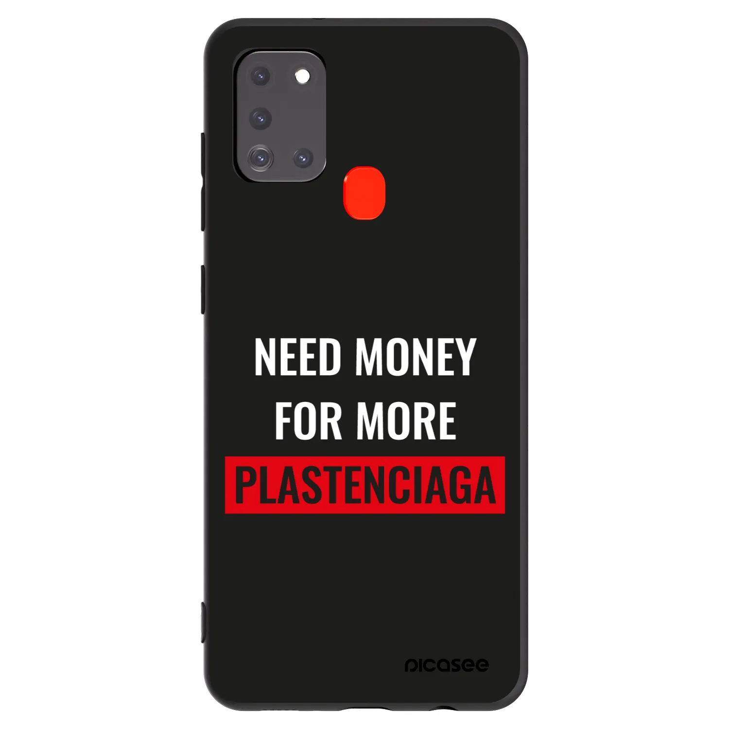 Picasee fekete szilikon tok az alábbi mobiltelefonokra Samsung Galaxy A21s - More PLASTENCIAGA