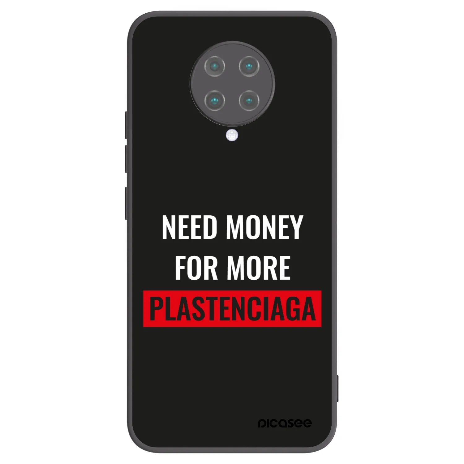 Picasee fekete szilikon tok az alábbi mobiltelefonokra Xiaomi Poco F2 Pro - More PLASTENCIAGA