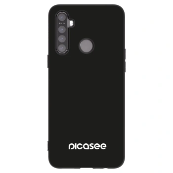 Picasee fekete szilikon tok az alábbi mobiltelefonokra Realme 6i - Picasee