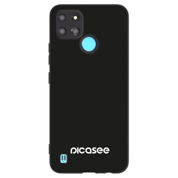 Picasee fekete szilikon tok az alábbi mobiltelefonokra Realme C21Y - Picasee