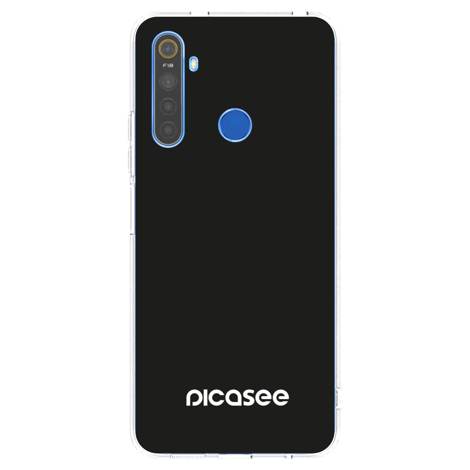 Picasee átlátszó szilikon tok az alábbi mobiltelefonokra Realme 5 - Picasee
