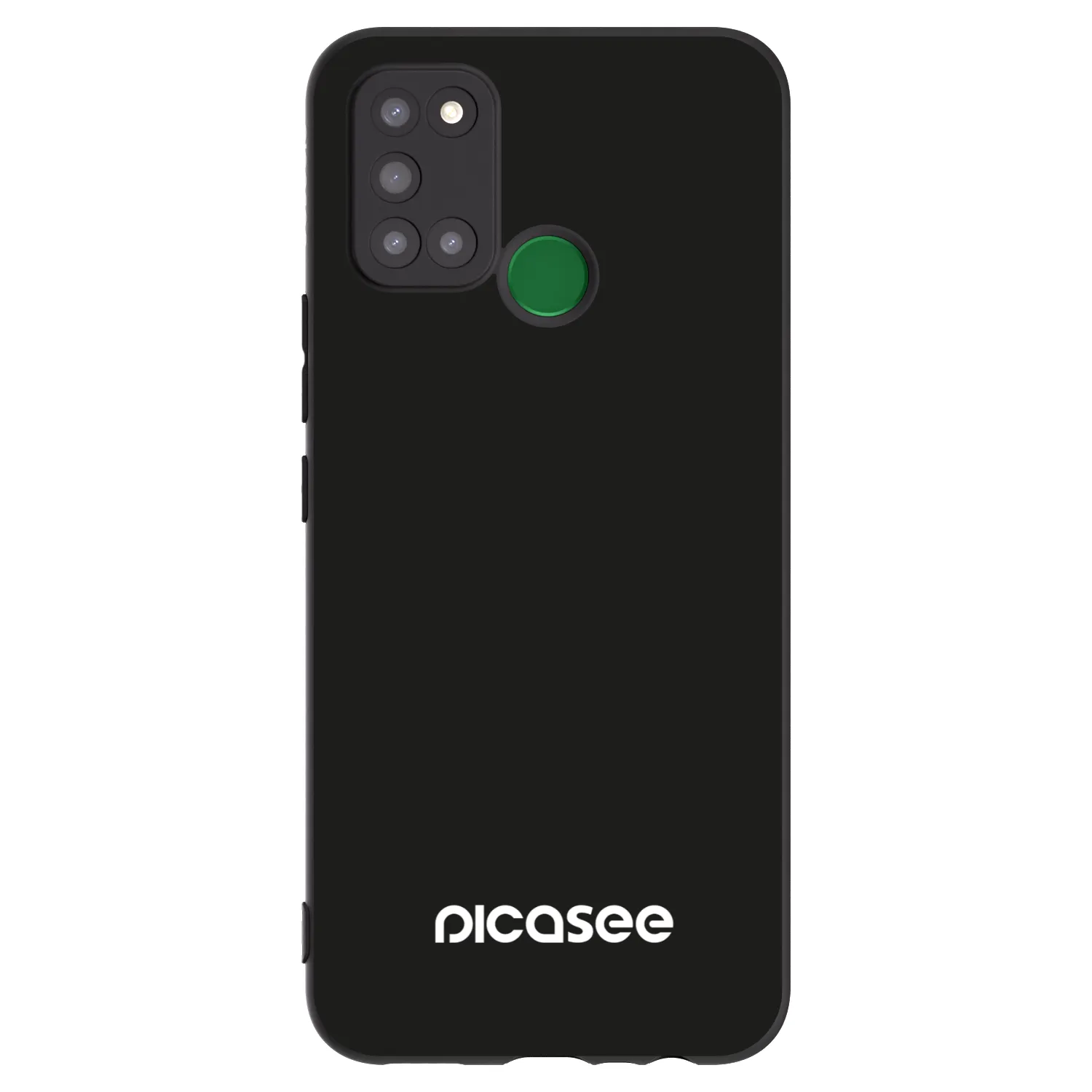 Picasee fekete szilikon tok az alábbi mobiltelefonokra Realme 7i - Picasee