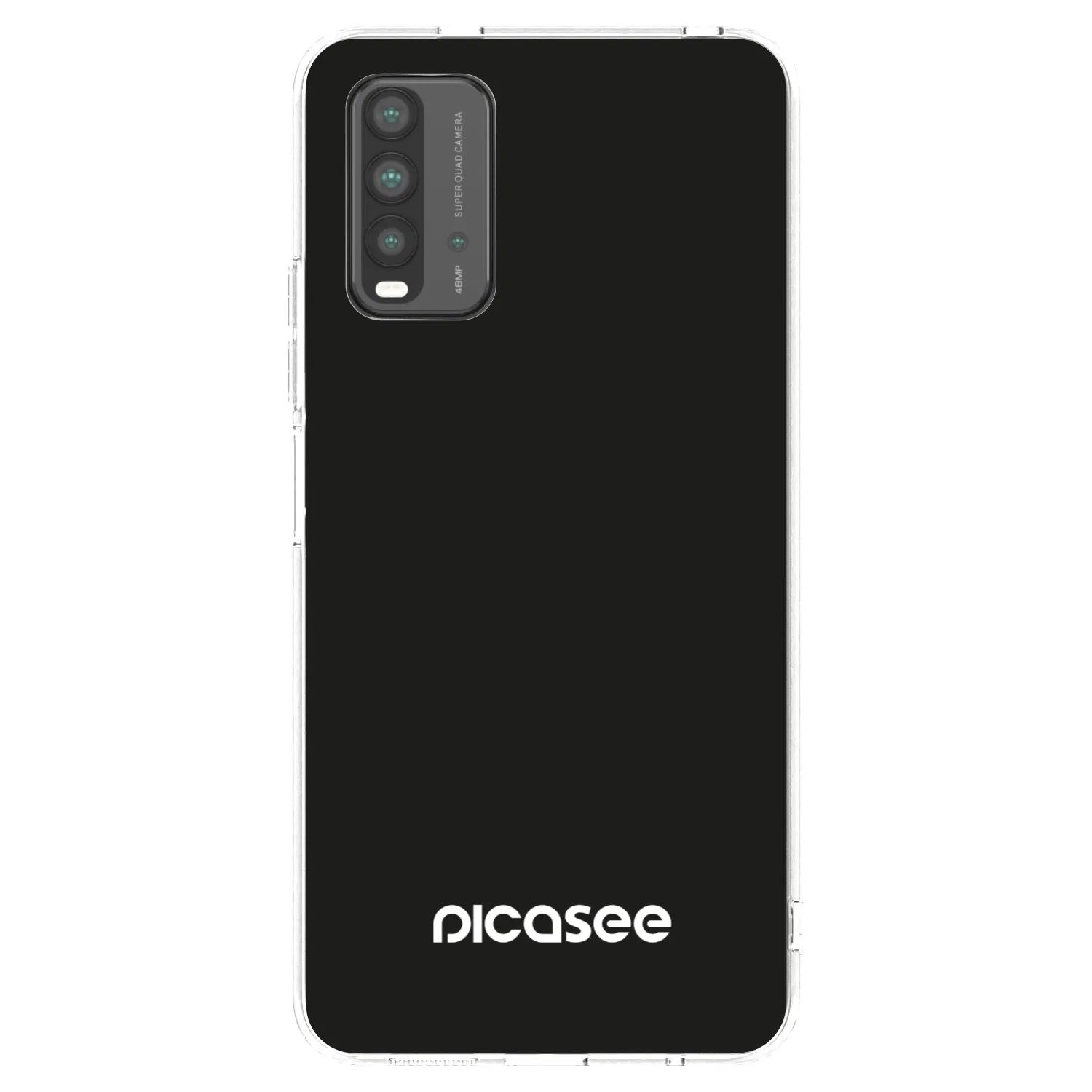 Picasee fekete szilikon tok az alábbi mobiltelefonokra Xiaomi Redmi 9T - Picasee