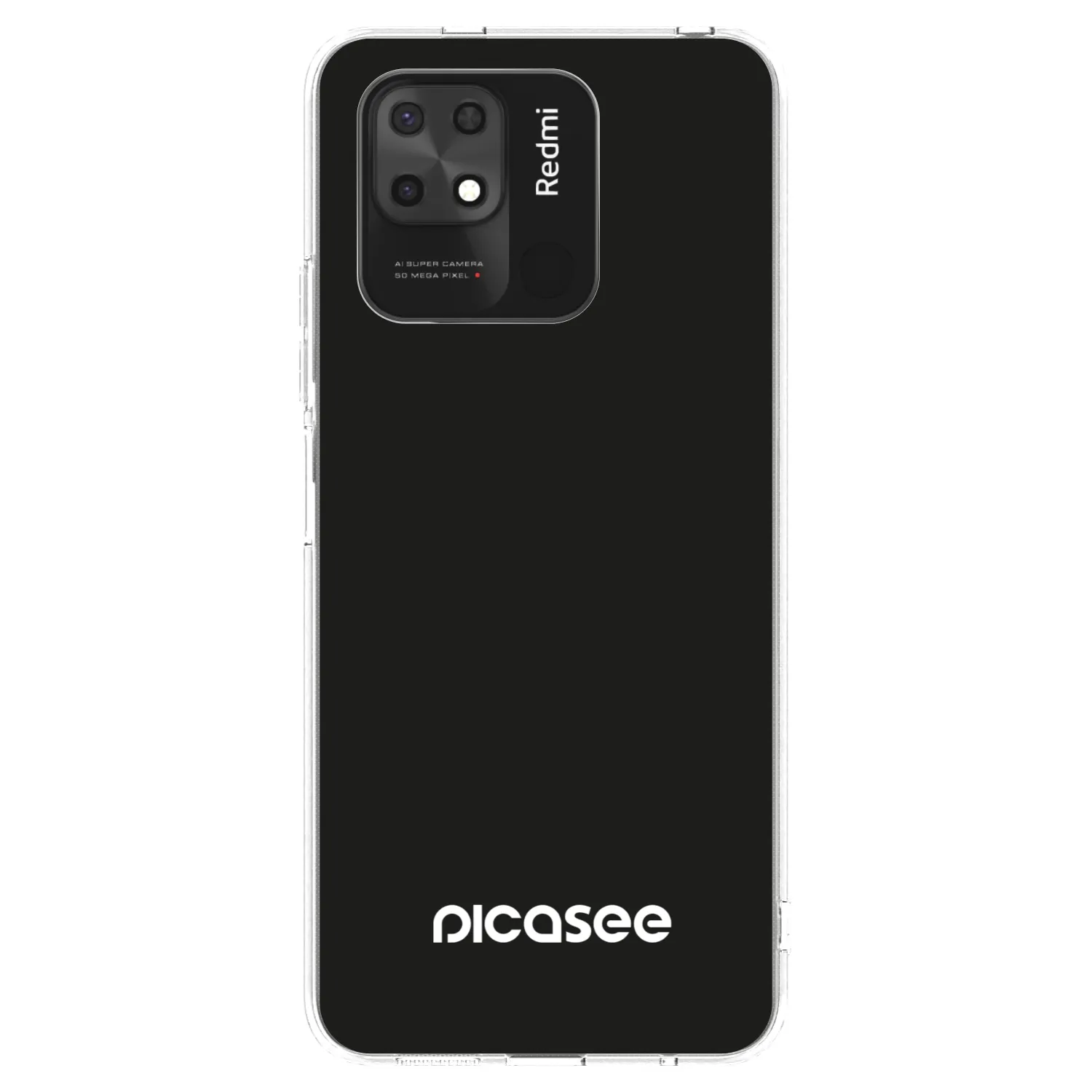 Picasee átlátszó szilikon tok az alábbi mobiltelefonokra Xiaomi Redmi 10C - Picasee