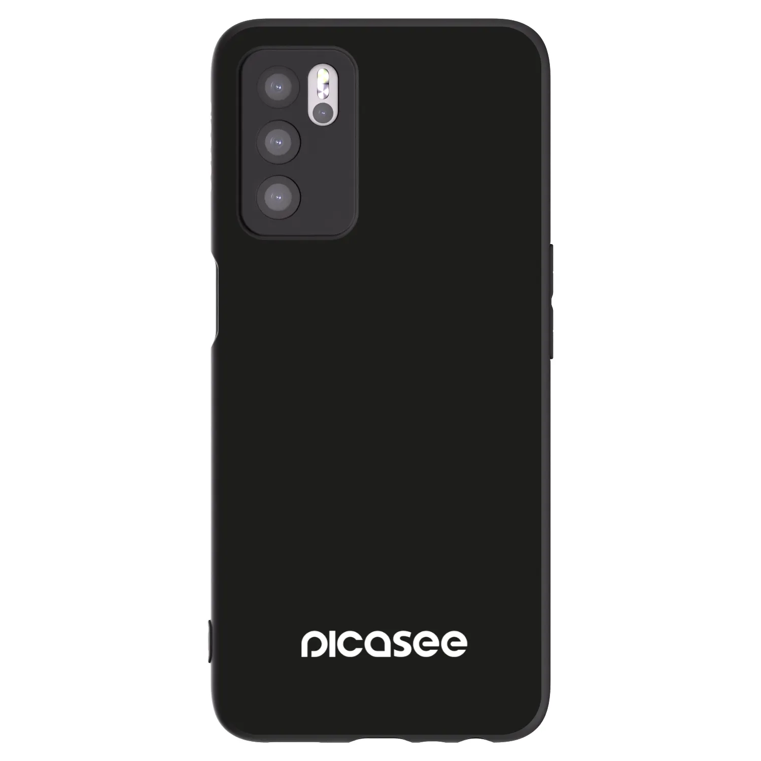 Picasee fekete szilikon tok az alábbi mobiltelefonokra OPPO A16s - Picasee