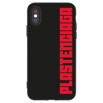 Picasee fekete szilikon tok az alábbi mobiltelefonokra Apple iPhone X/XS - Plastenciaga