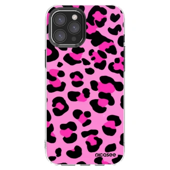 Picasee átlátszó szilikon tok az alábbi mobiltelefonokra Apple iPhone 12 Pro Max - Pink Tiger